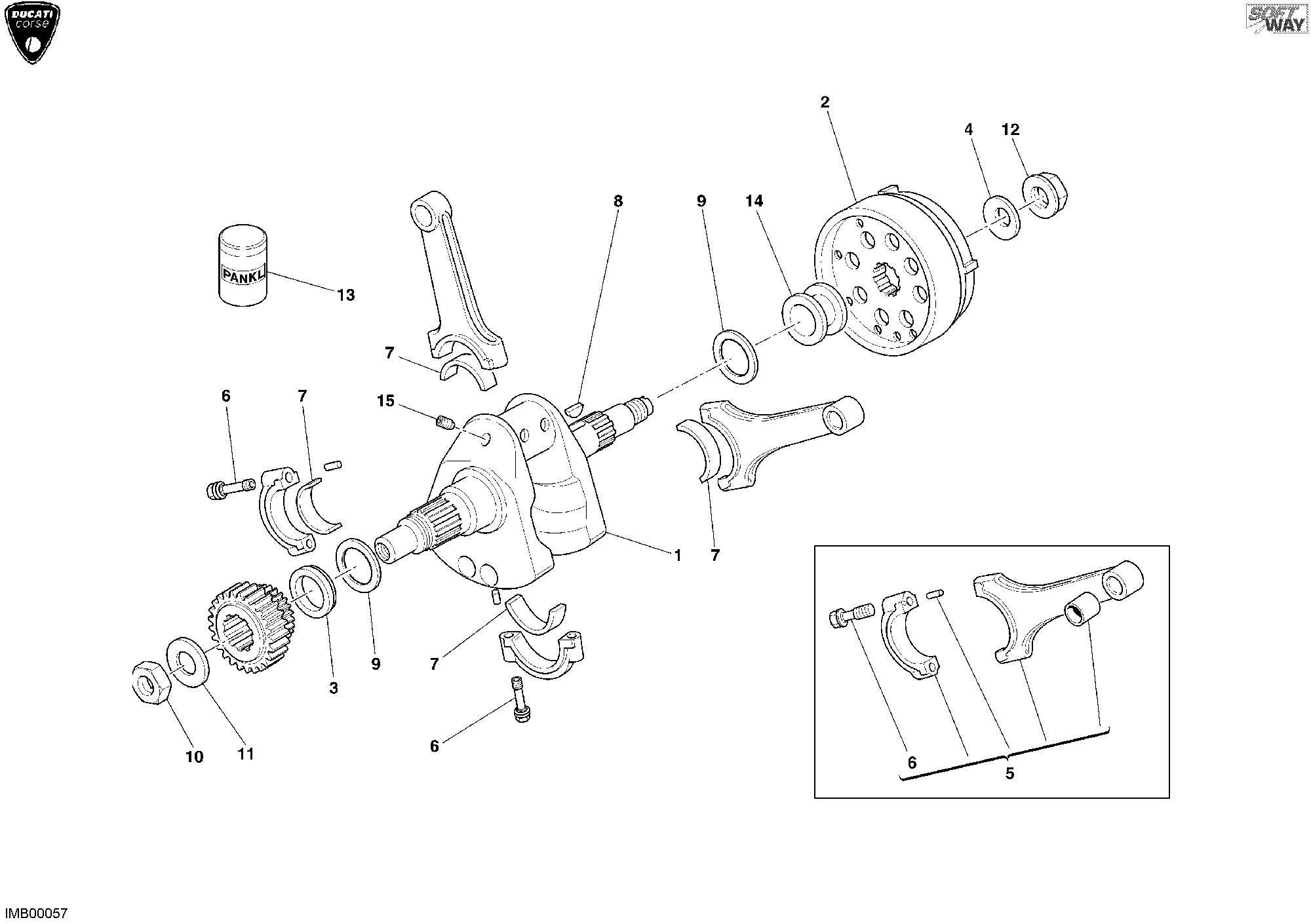 006 VILEBREQUIN POUR SUPERBIKE 999 RS 2004