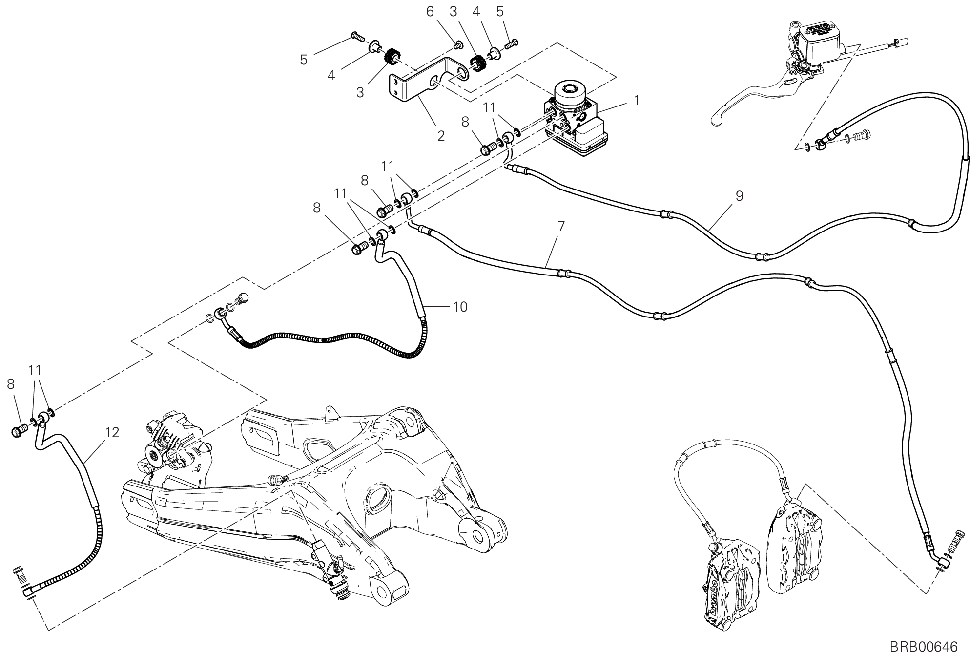 20C SYSTEME DE FREIN ABS POUR SCRAMBLER 1100 2018