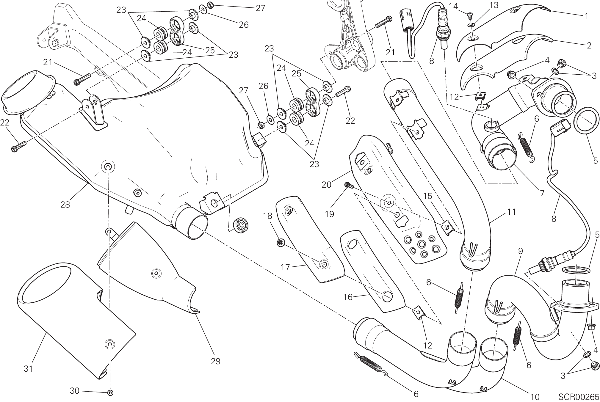 019 ECHAPPEMENT POUR SCRAMBLER MACH 20 2018