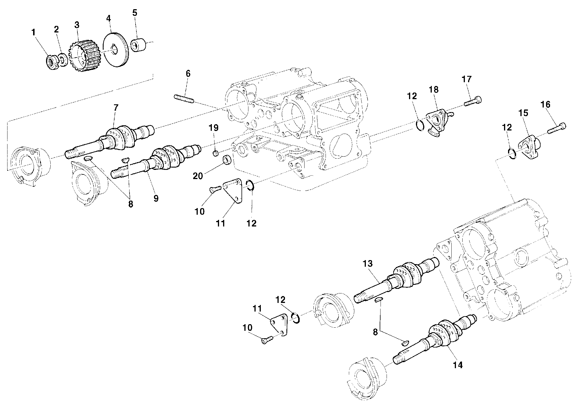 140 ARBRE A CAMES POUR SUPERBIKE 748 SPS 1999
