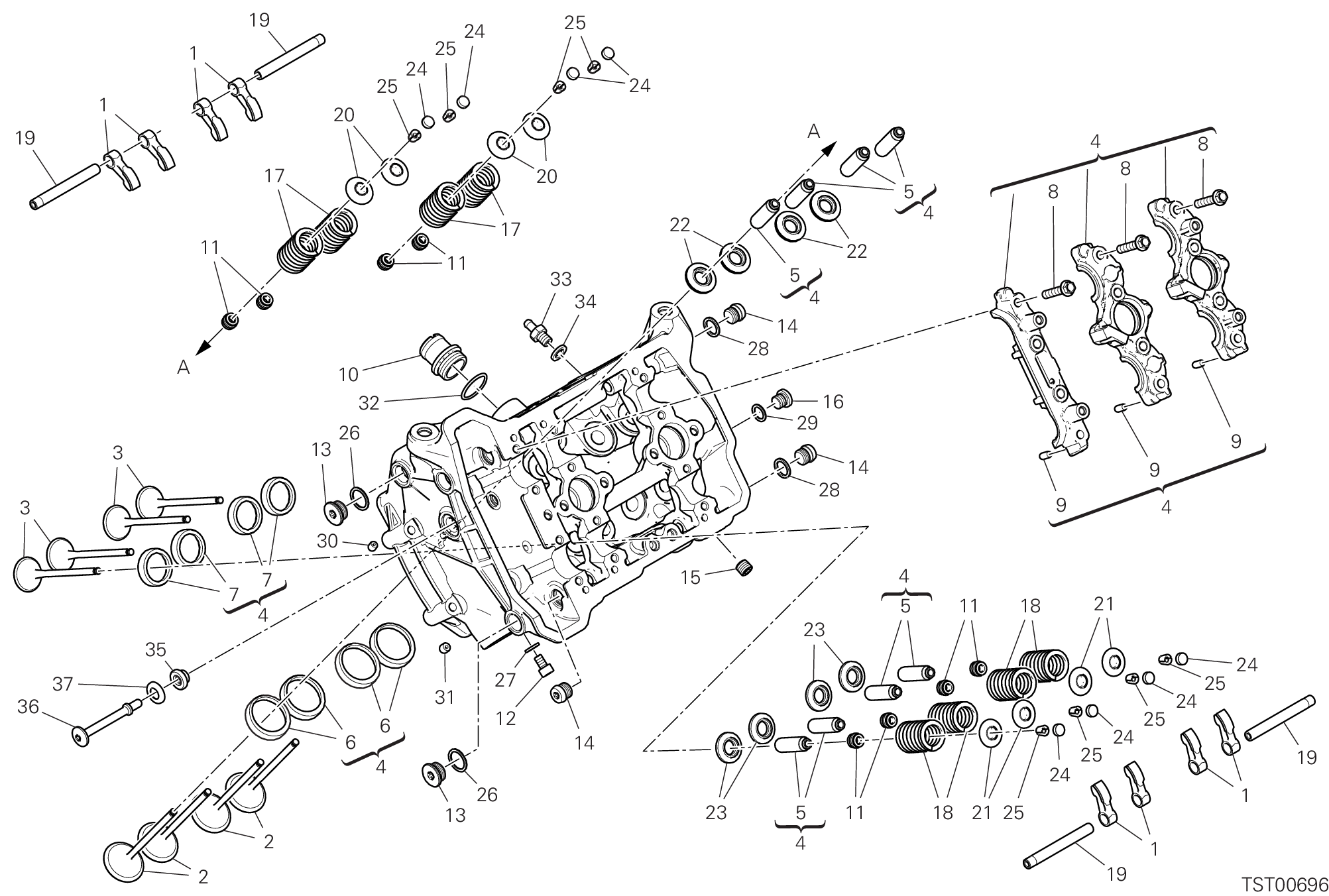 12C CULASSE AVANT POUR MULTISTRADA V4 2024