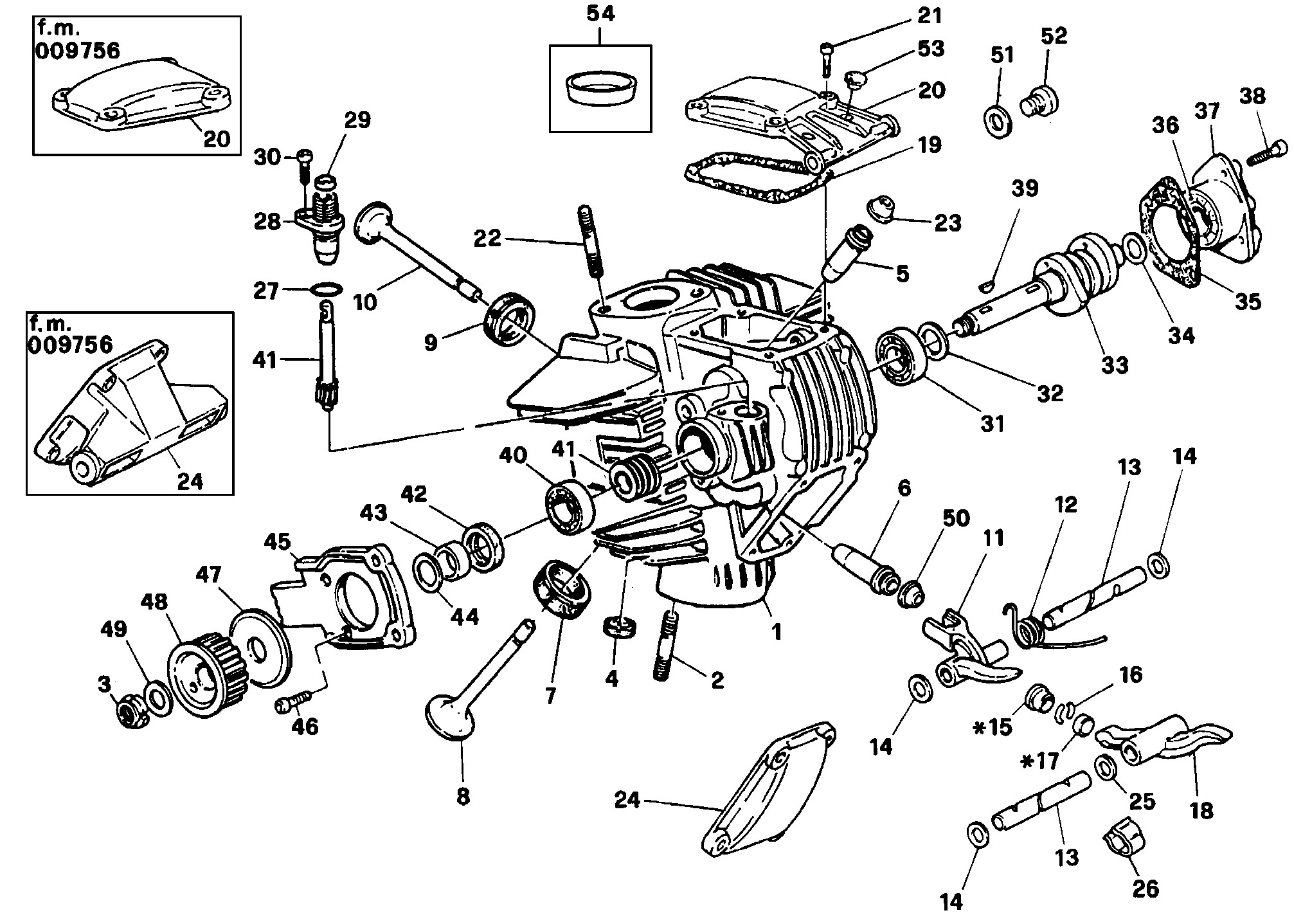 014 CULASSE HORIZONTALE POUR SUPERSPORT 750 SS 1994