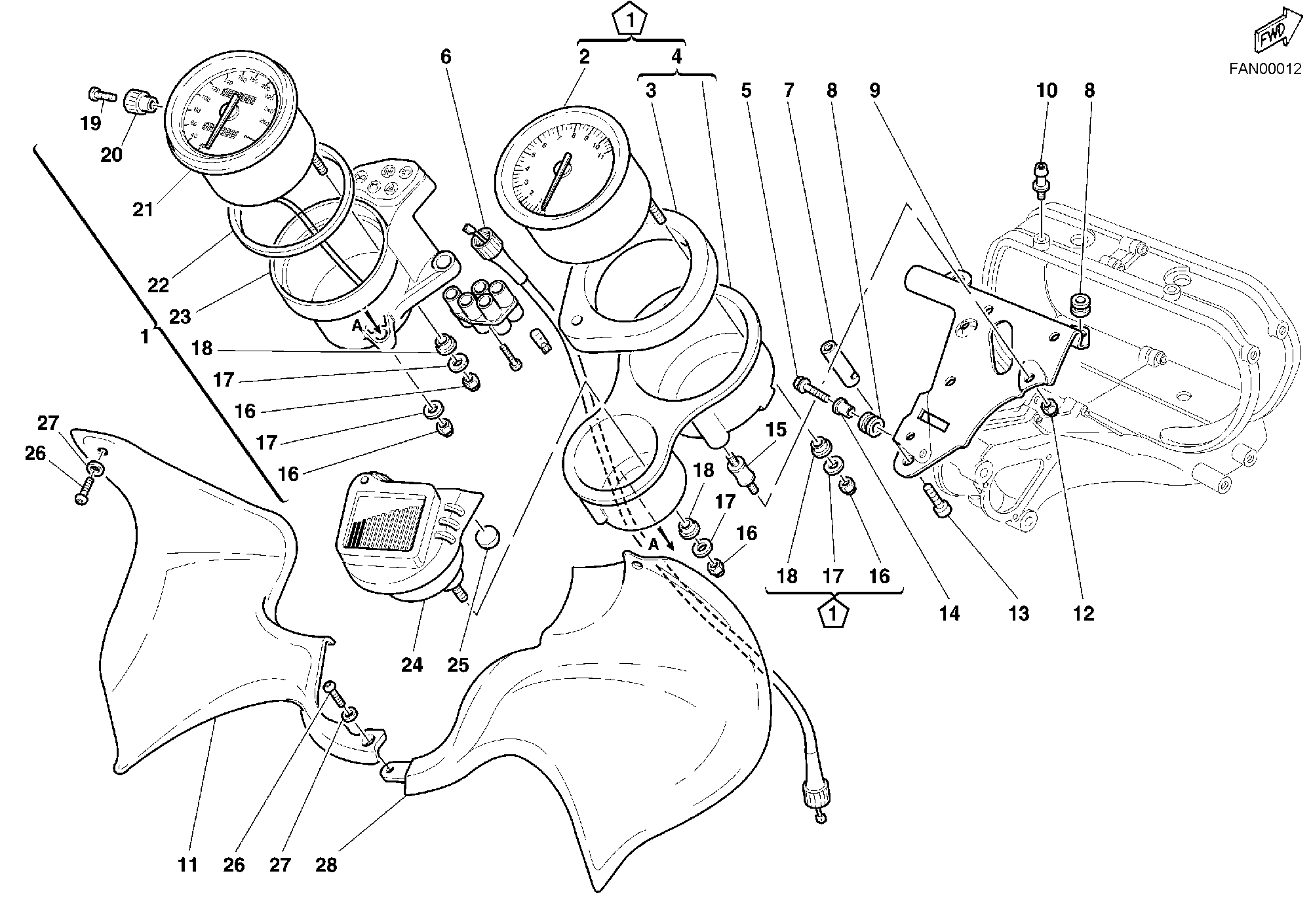 024 COMPTEURS POUR SPORT TOURING ST2 2002