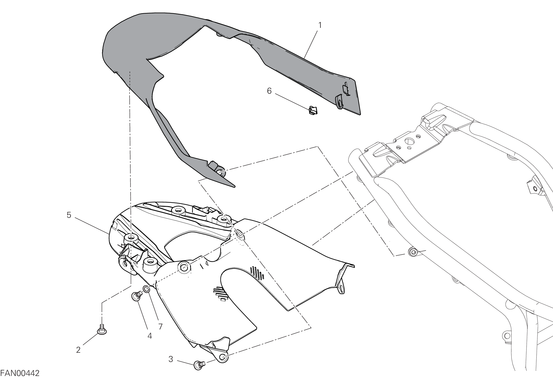 27A GARDE BOUE ARRIERE POUR SCRAMBLER ICON 2G 2023