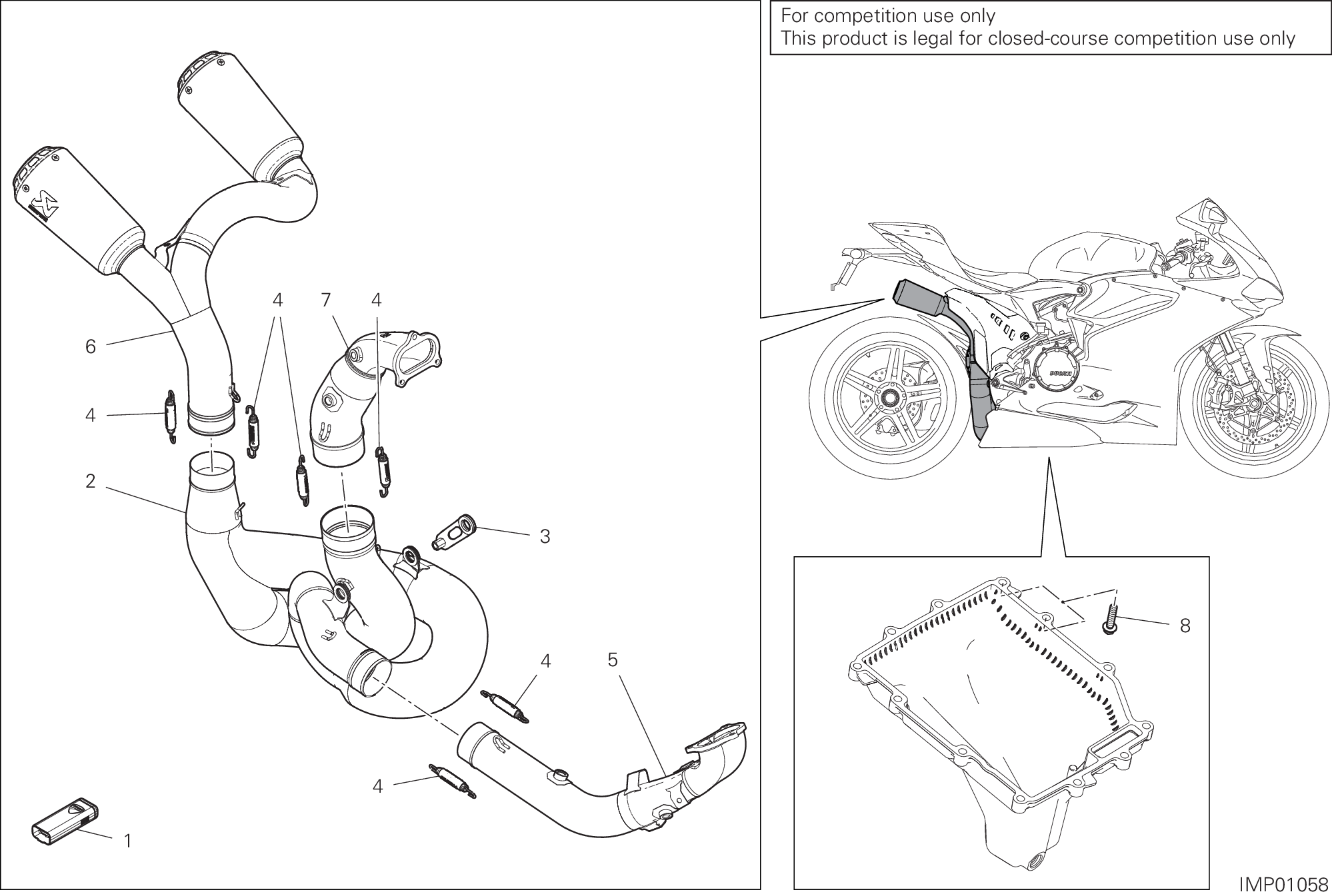 34D ACCESSOIRES POUR SUPERBIKE 1299 SUPERLEGGERA 2017