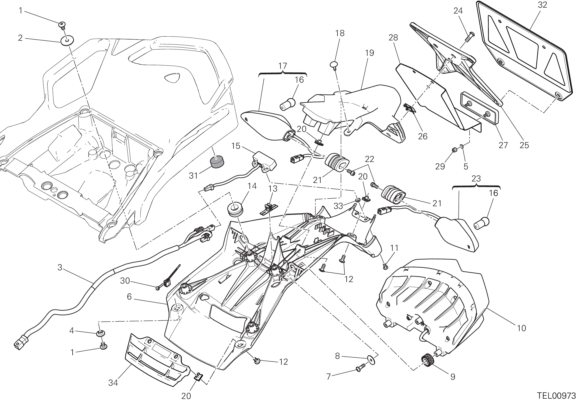 27A PORTE BALAI POUR MULTISTRADA 950 2018