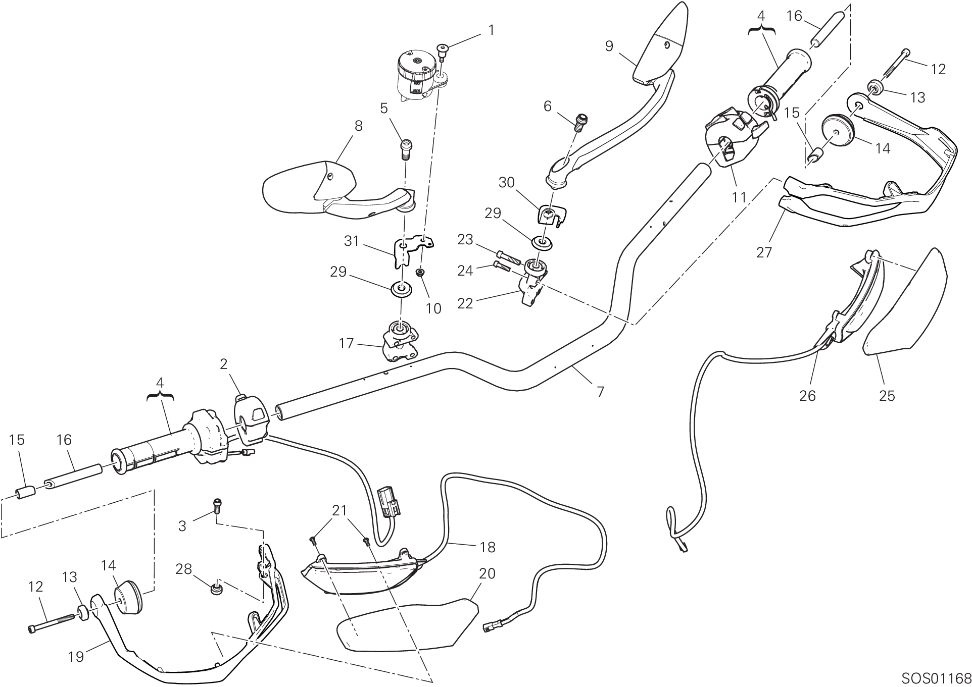 021 GUIDON POUR MULTISTRADA V2 2022