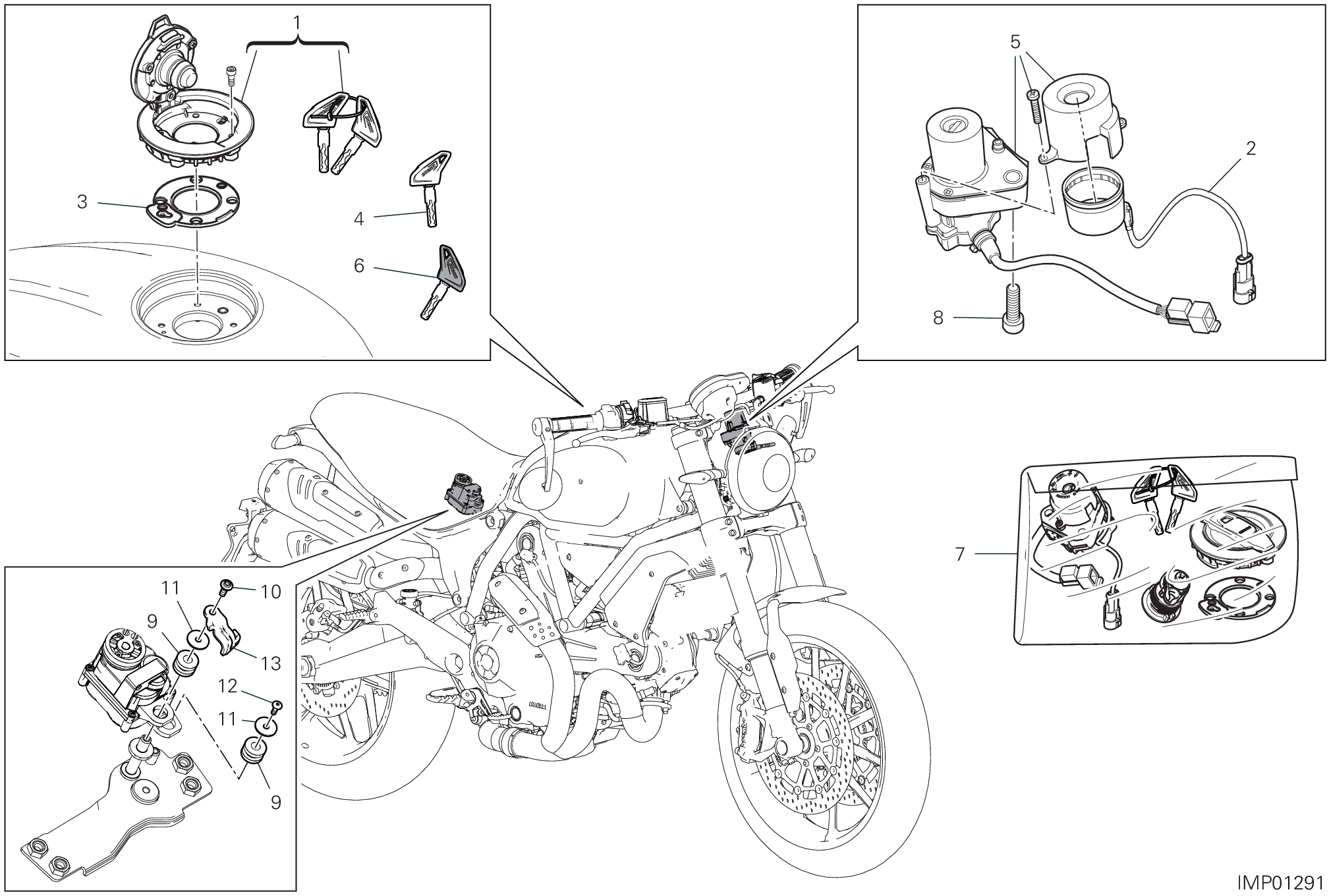 13E DISOISITIF ELECTRIQUES POUR SCRAMBLER 1100 SPORT PRO 2021