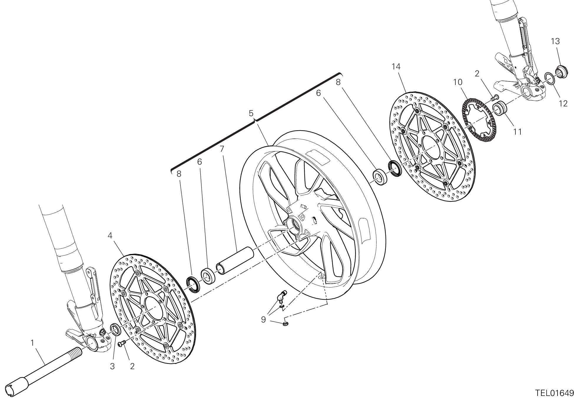 27A ROUE AVANT POUR DIAVEL V4 2023