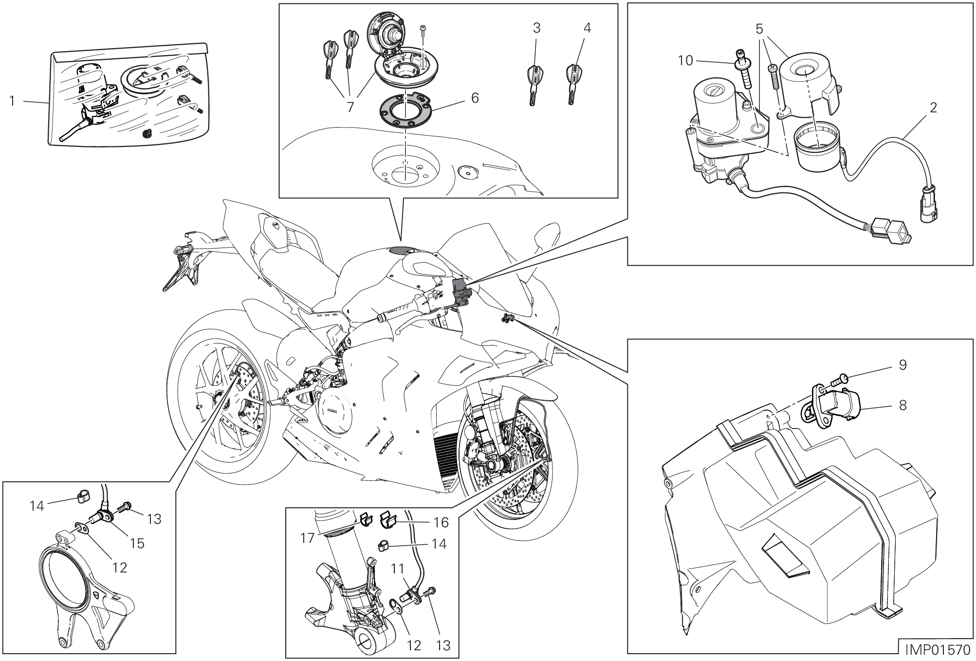 13F DISOISITIF ELECTRIQUES POUR SUPERBIKE PANIGALE V4 R 2023