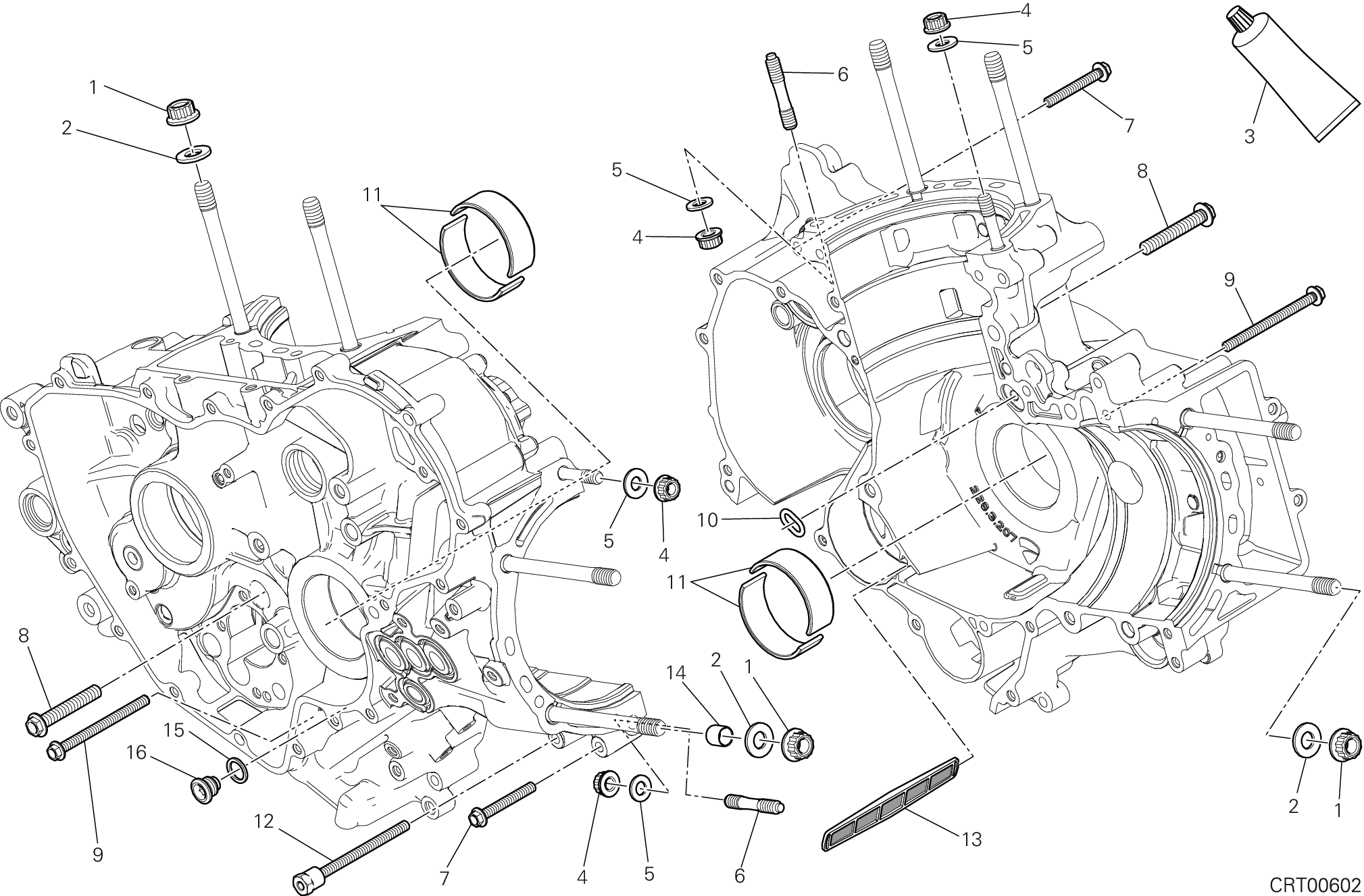 10A ROULEMENTS CARTER MOTEUR POUR SUPERBIKE 1199 PANIGALE ABS 2012