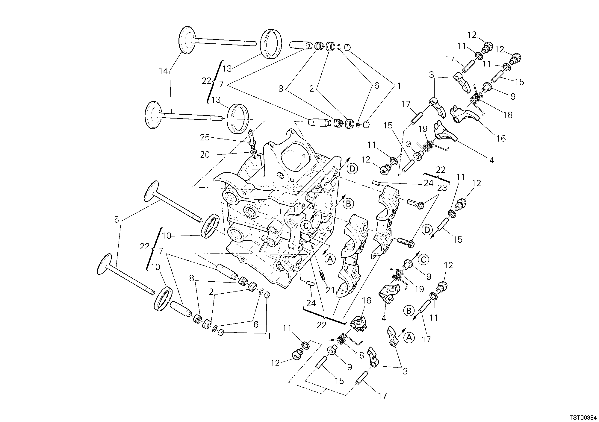 015 CULASSE HORIZONTALE POUR SUPERBIKE 1198 S CORSE 2010