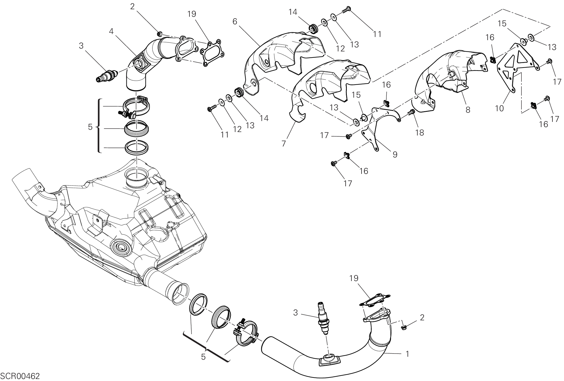 31B COLLECTEUR DECHAPPEMENT POUR SUPERBIKE PANIGALE V2 NEW 2025