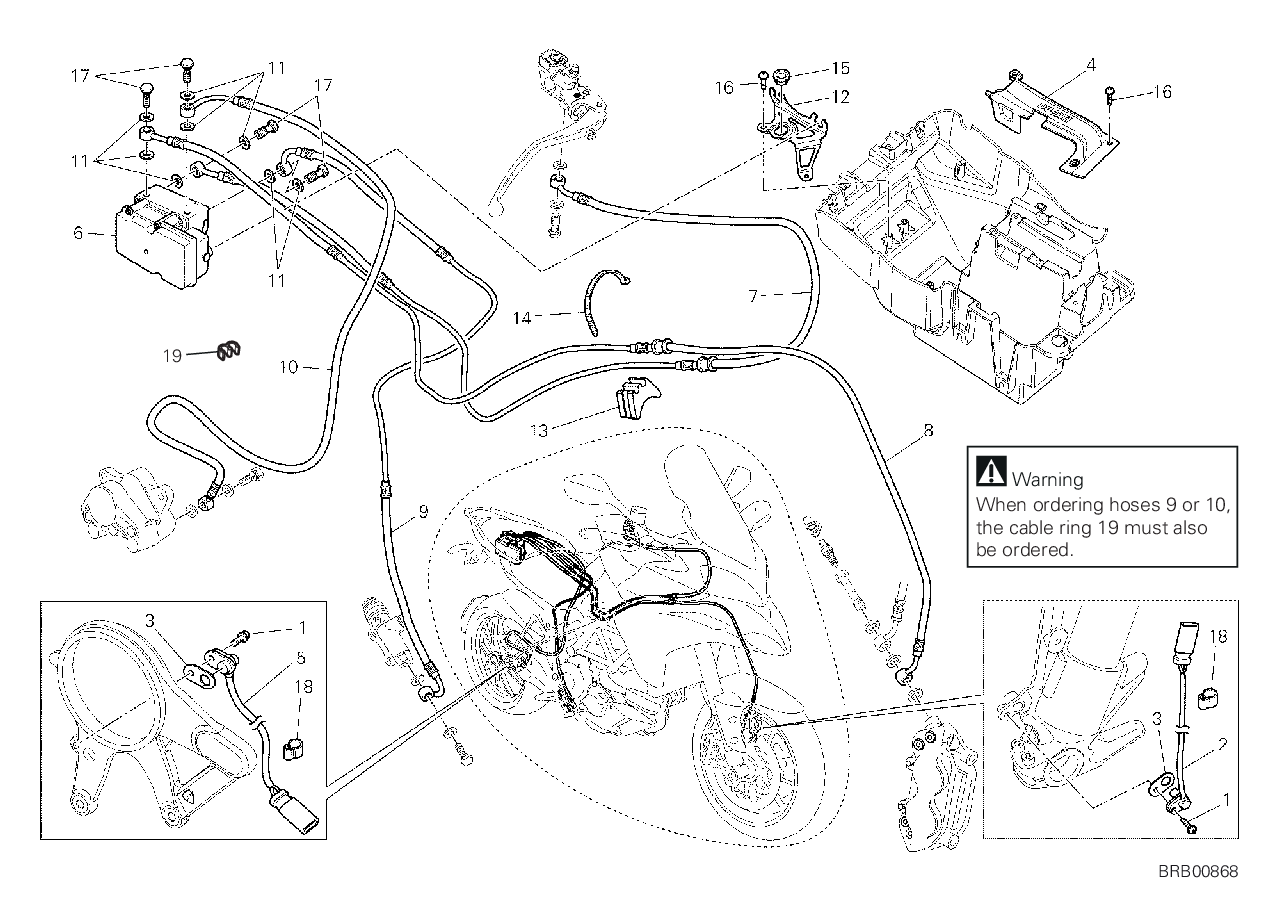 24A SYSTEME DE FREIN ABS POUR MULTISTRADA 1200 ABS 2011