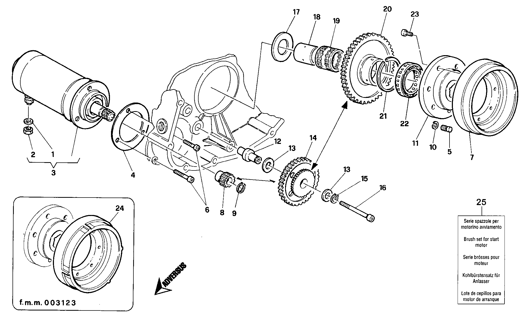 012 GENERATEUR MOTEUR DEMARRAGE POUR SUPERBIKE 916 SENNA 1994