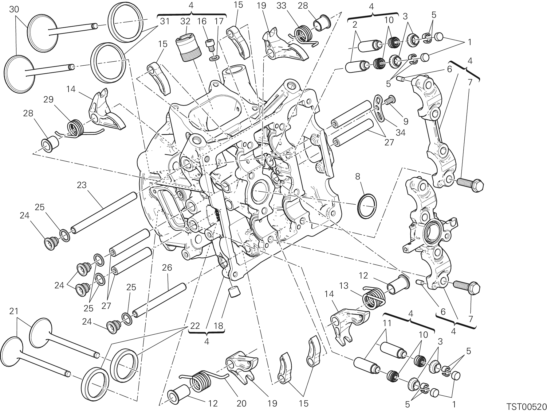 014 CULASSE HORIZONTALE POUR SUPERBIKE 1199 PANIGALE SUPERLEGGERA 2014
