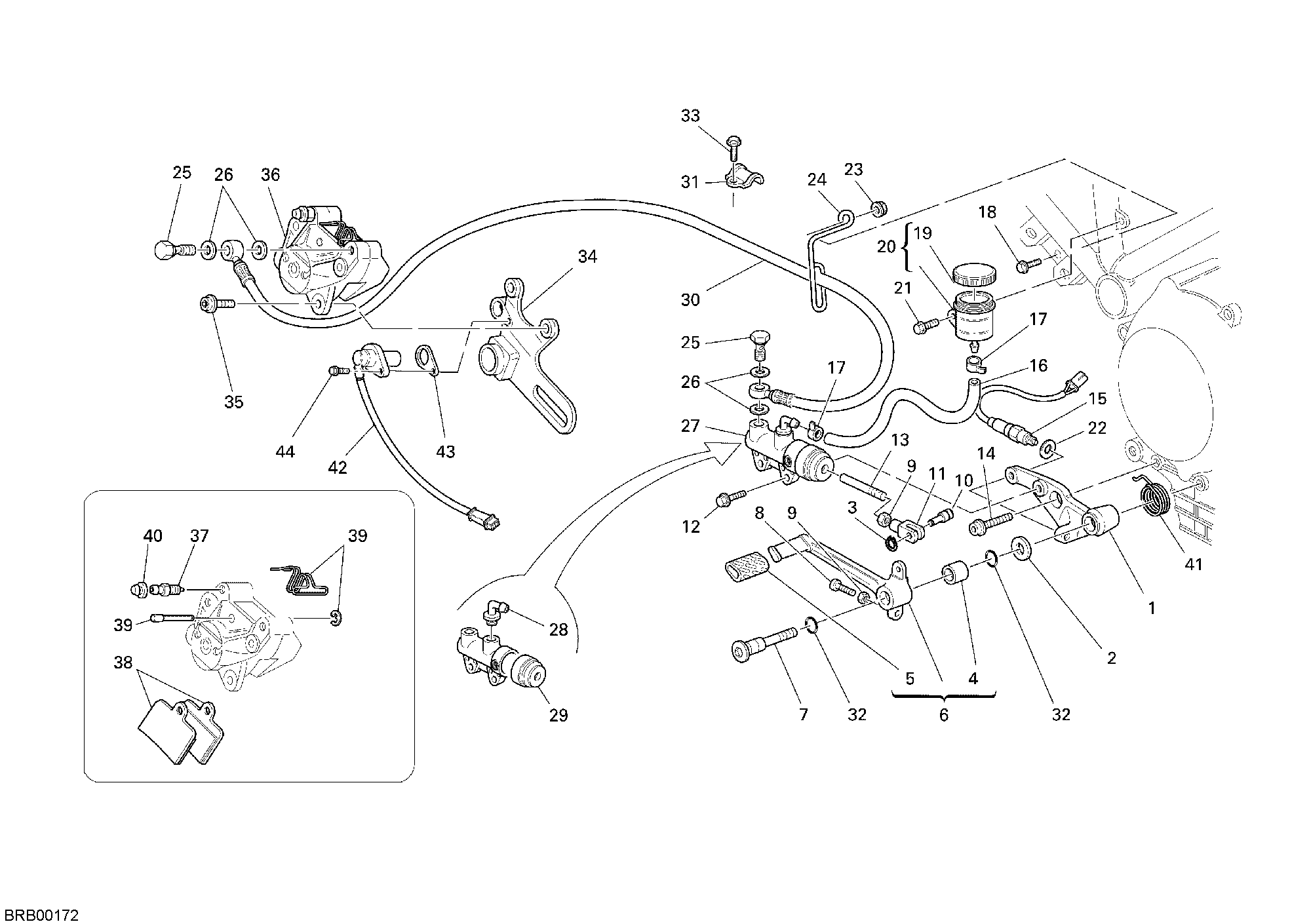 037 SYSTEME DE FREIN ARRIERE POUR SPORT TOURING ST3 2007
