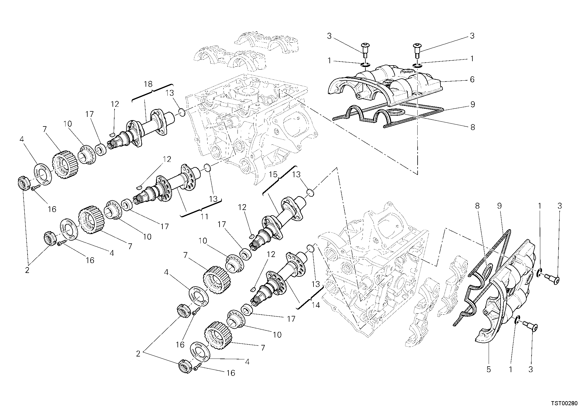 013 ARBRE A CAMES POUR SUPERBIKE 1098 R BAYLISS 2009