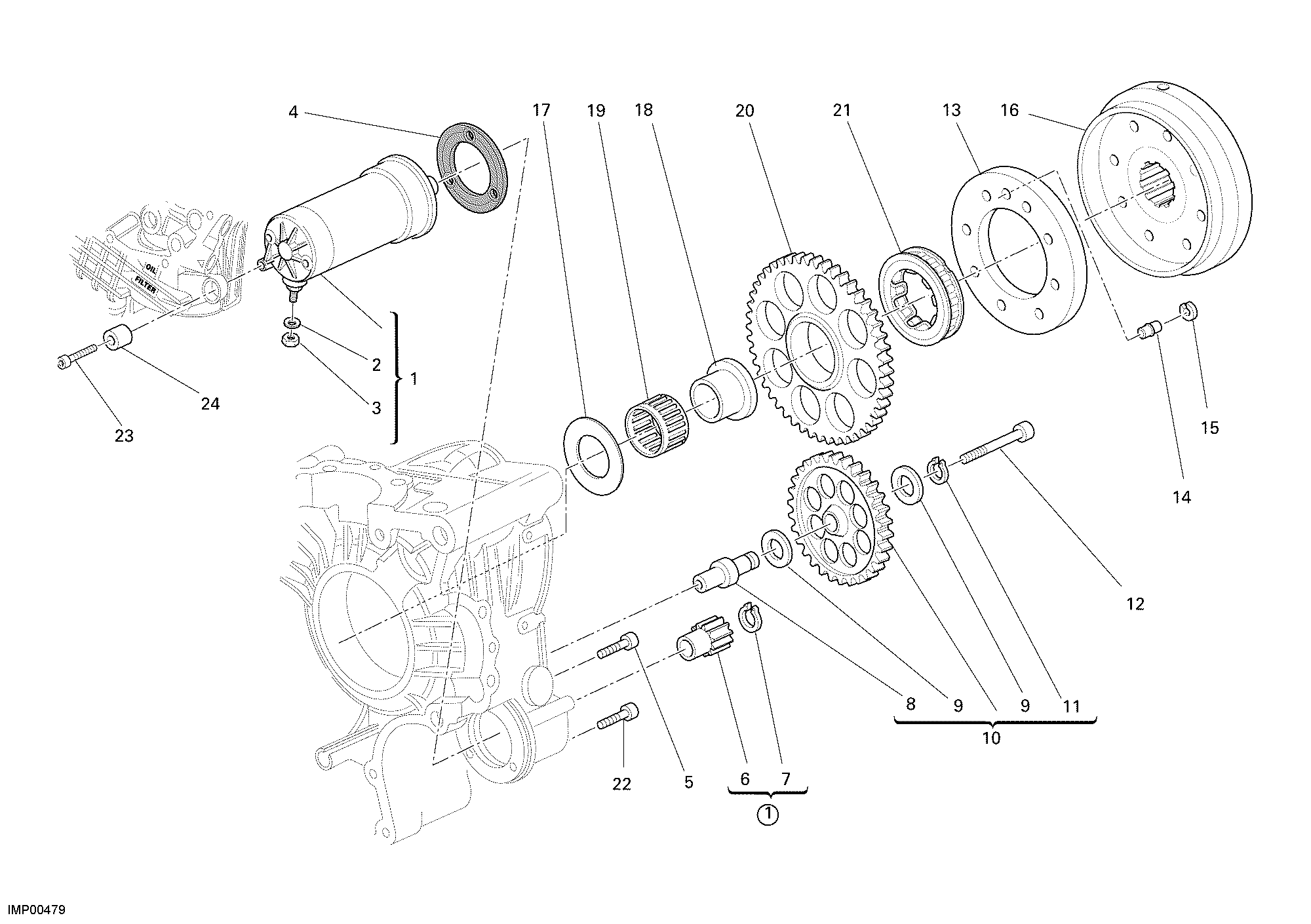 012 DEMARREUR ELECTRIQUE POUR MULTISTRADA 1100 2009