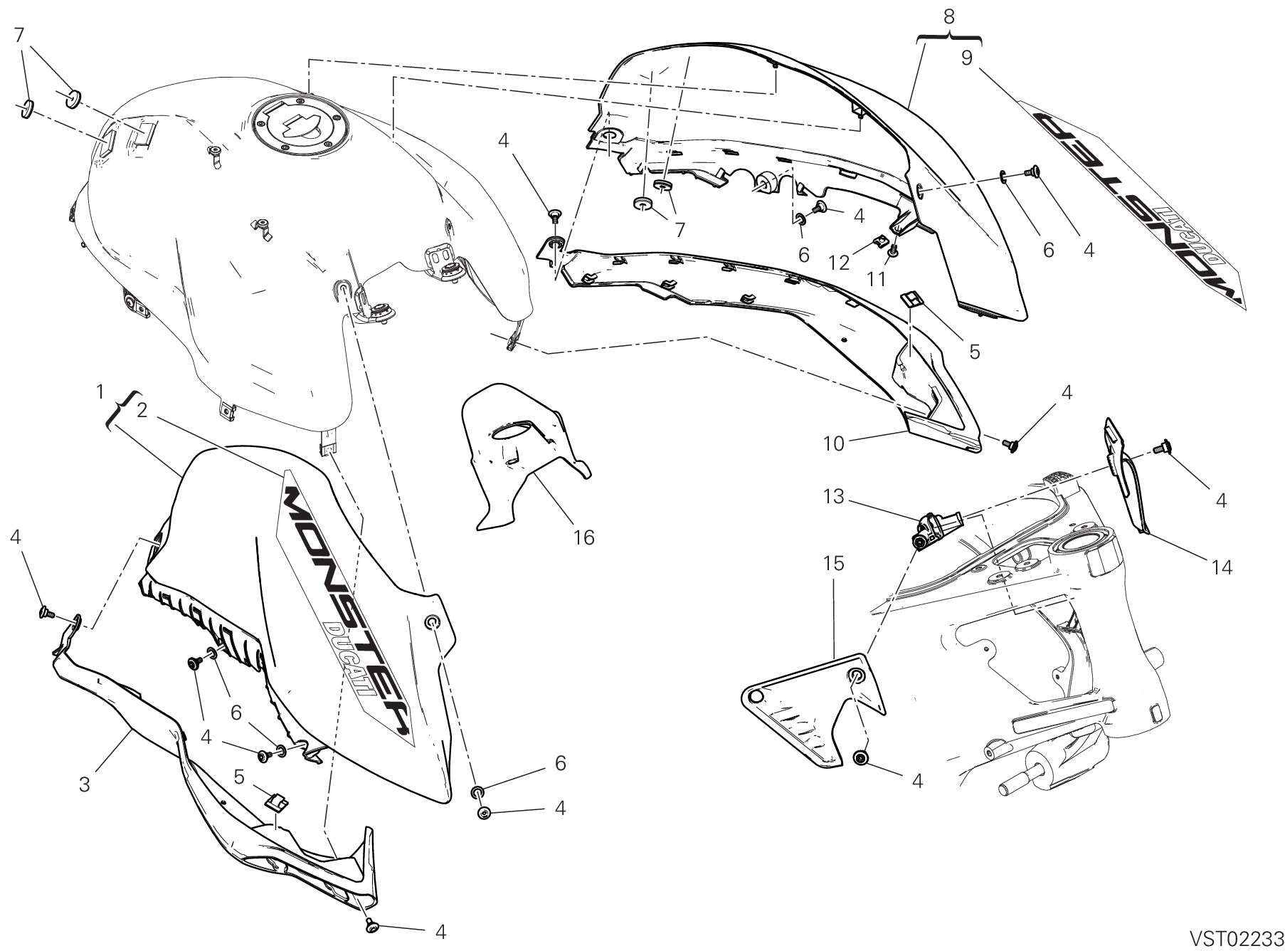 36B HABILLAGE POUR MONSTER SP 2023