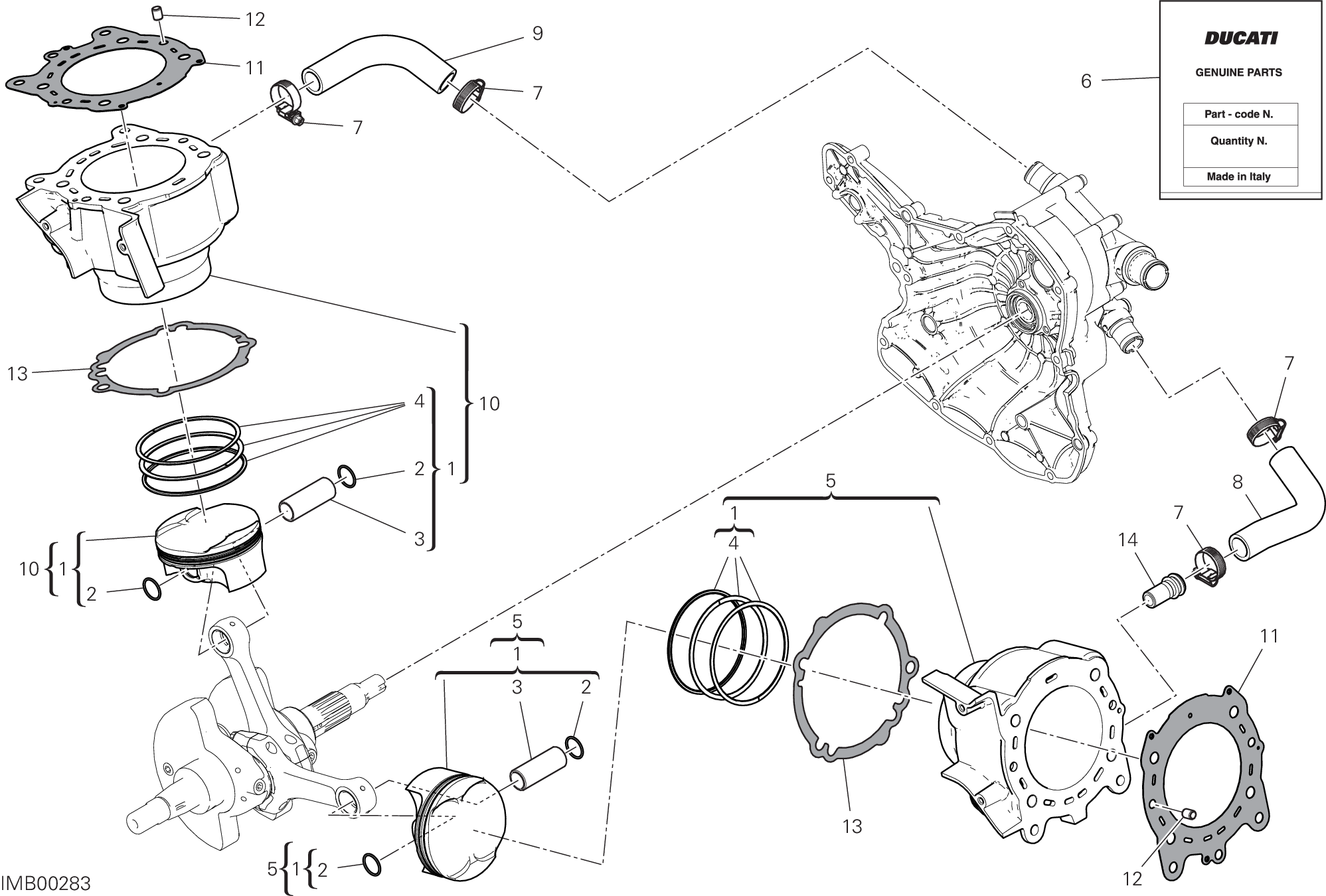 007 CYLINDRES PISTONS POUR SUPERSPORT 950 2021