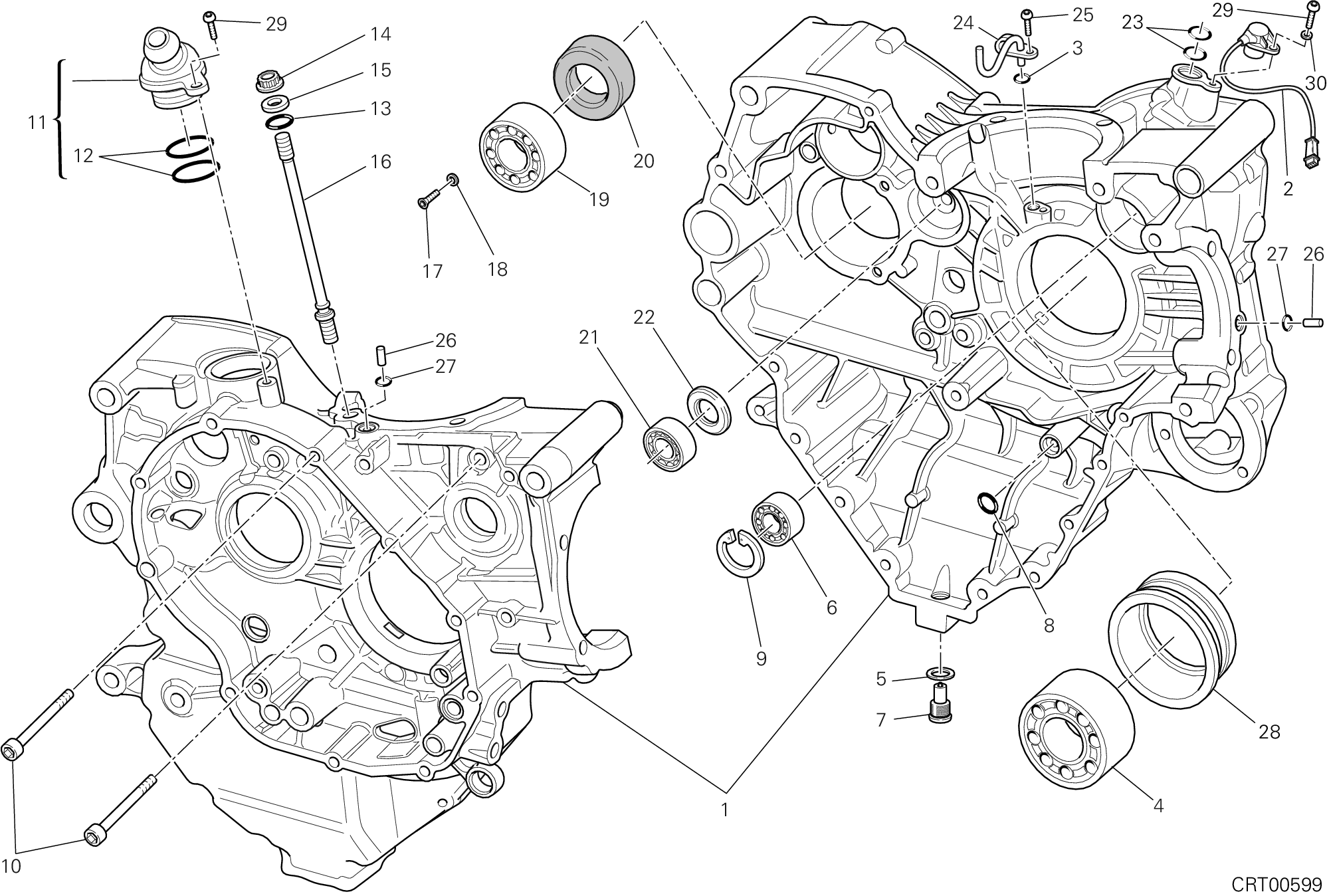010 CARTER MOTEUR POUR STREETFIGHTER S 2013