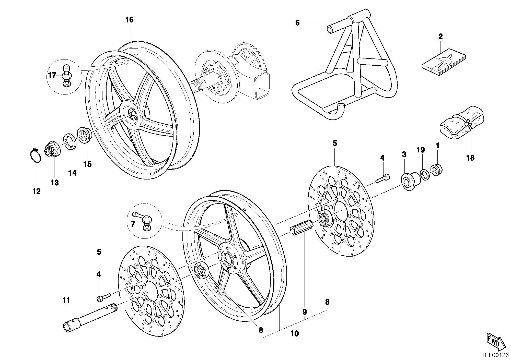 031 ROUES POUR SPORTCLASSIC MH900E 2002