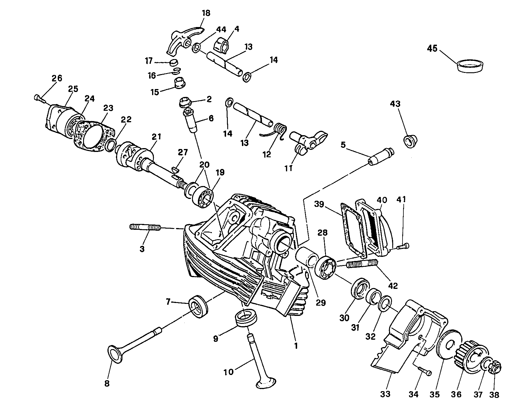013 CULASSE VERTICALE POUR SUPERSPORT 600 SS 1997
