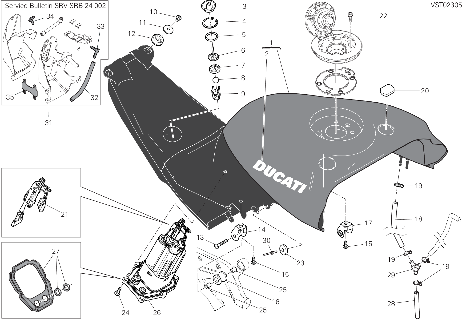 30A RSERVOIR POUR SUPERBIKE PANIGALE 25ANNIVERSARIO 916 2020