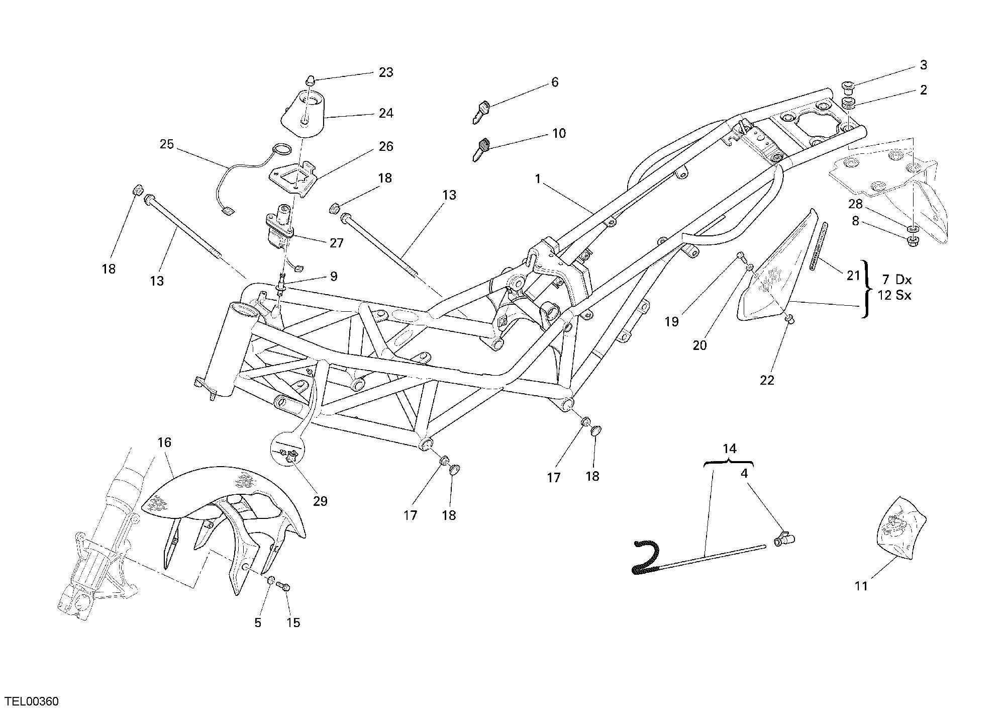 024 CADRE POUR MONSTER S4RS 2006
