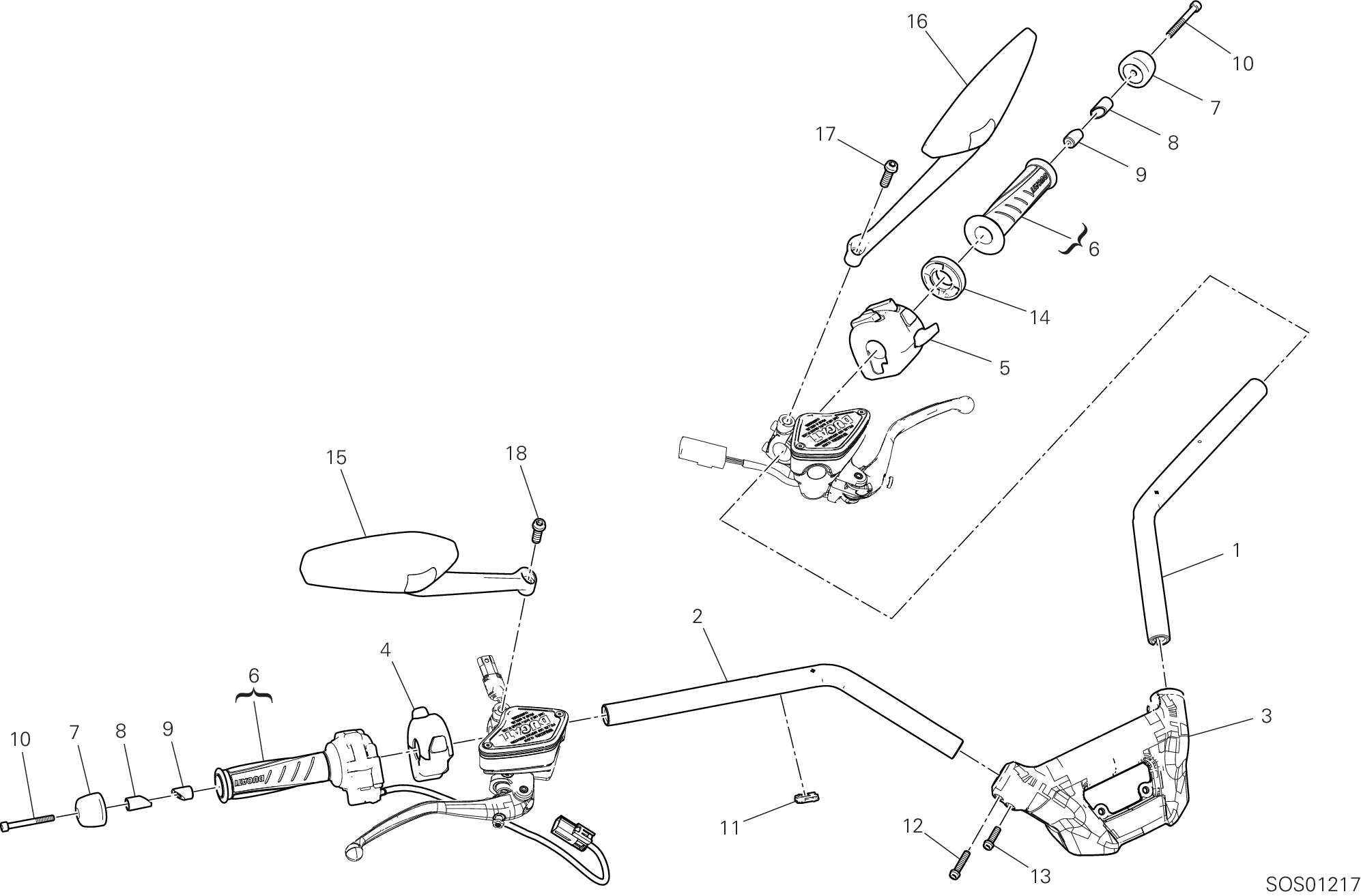 21A GUIDON POUR DIAVEL V4 2023