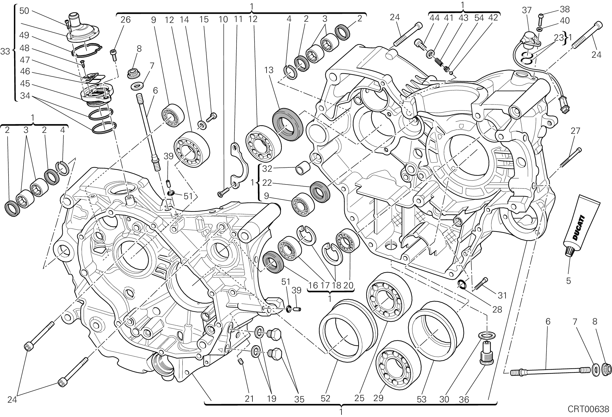 010 CARTER MOTEUR POUR MONSTER 659 ABS AUSTRALIA 2013