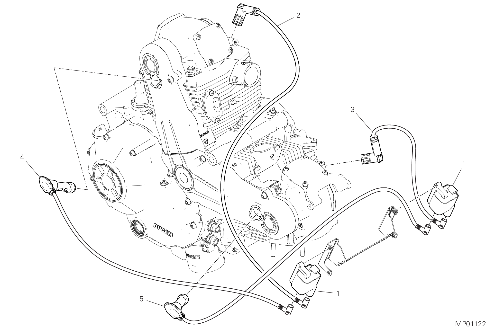 13A FAISCEAU DE FILS BOBINE POUR SCRAMBLER 1100 2019