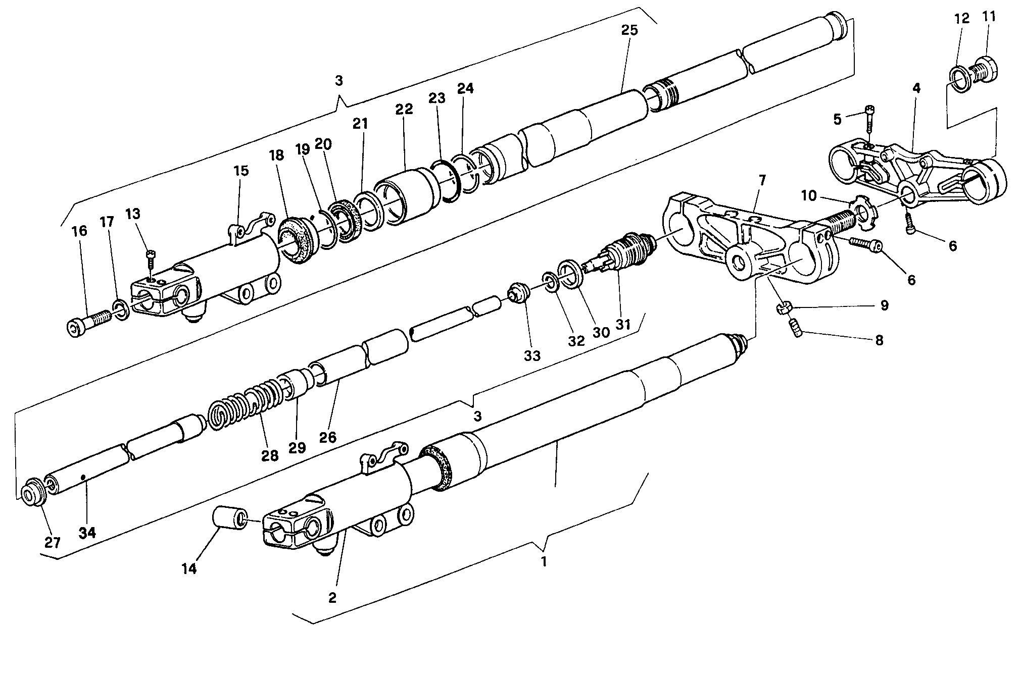 022 FOURCHE AVANT POUR SUPERSPORT 900 SS 1991