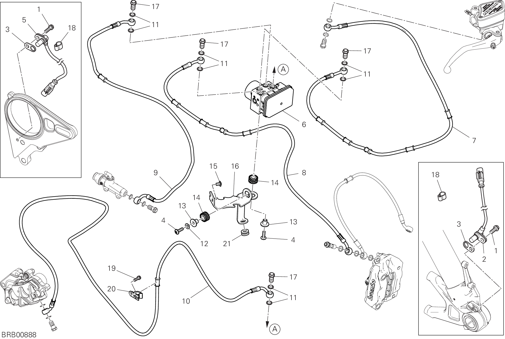 24A SYSTEME DE FREIN ABS POUR XDIAVEL 2016