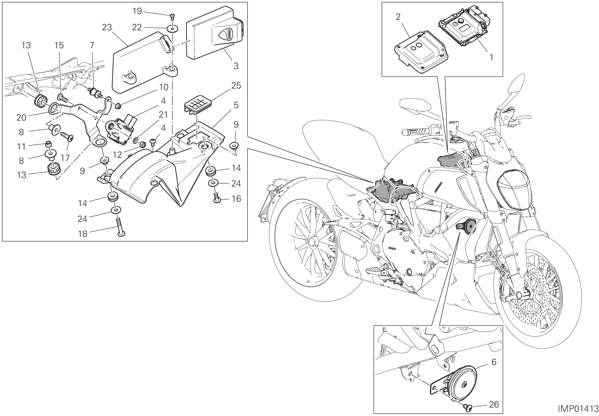 12C DISOISITIF ELECTRIQUES POUR DIAVEL 1260 2021