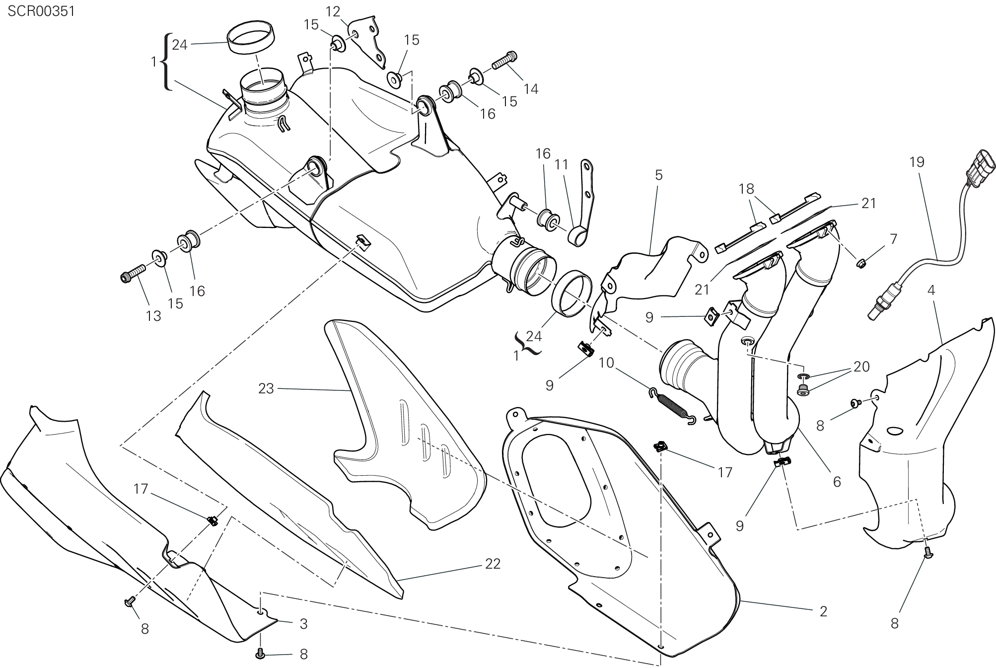 31A ECHAPPEMENT POUR SUPERBIKE PANIGALE V4 R 2020