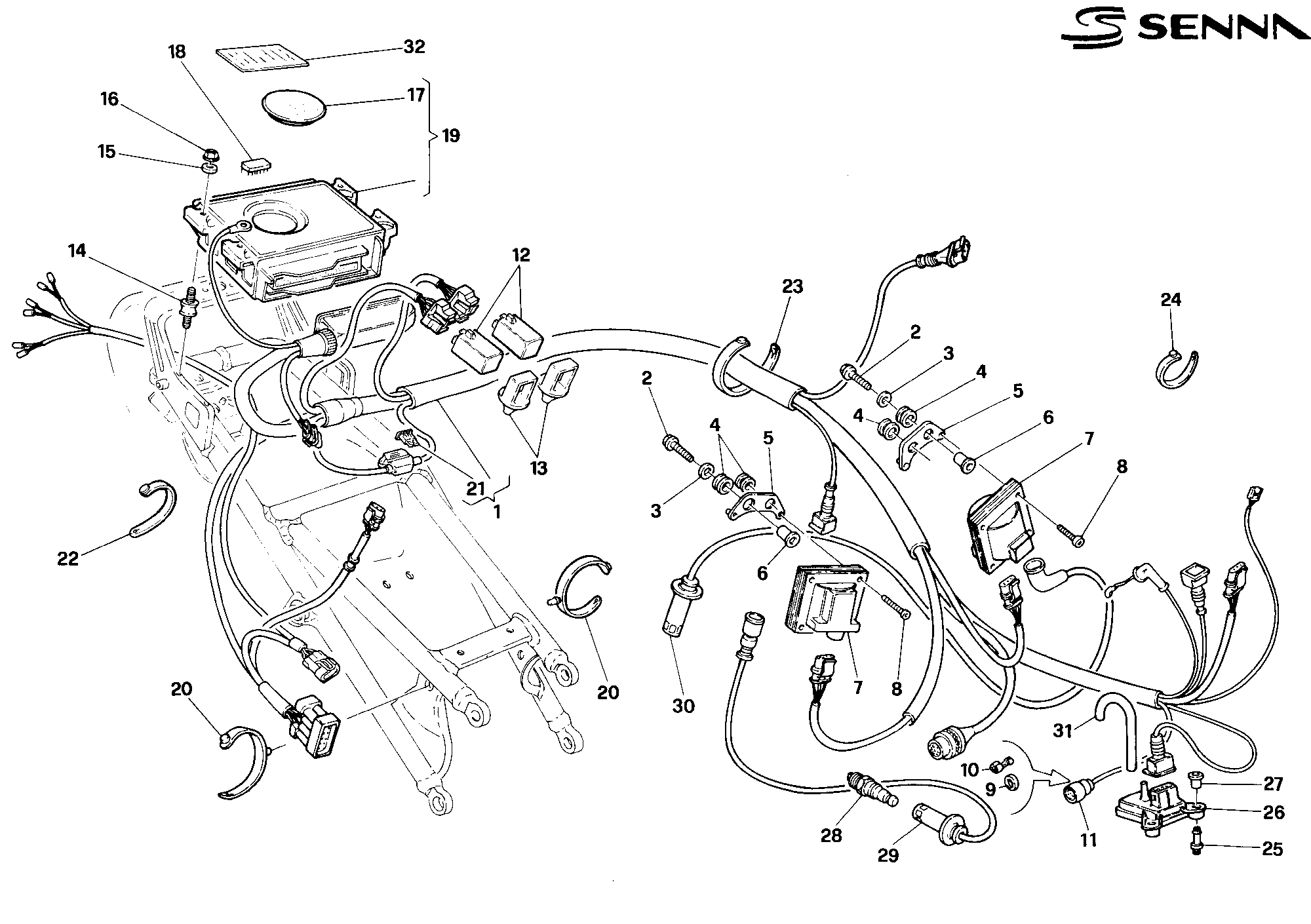 218 CENTRALE CONTRLE MOTEUR SENNA POUR SUPERBIKE 916 SENNA 1994