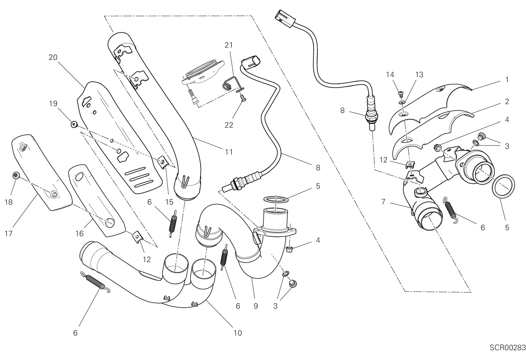 31A TUYAU ECHAPPEMENT POUR SCRAMBLER ICON 2020