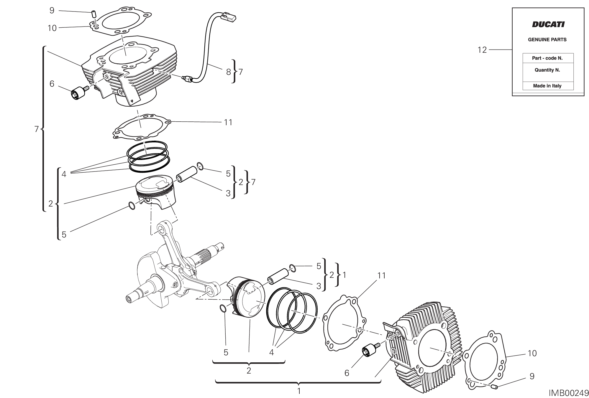 06A CYLINDRES PISTONS POUR SCRAMBLER ICON 2G 2023