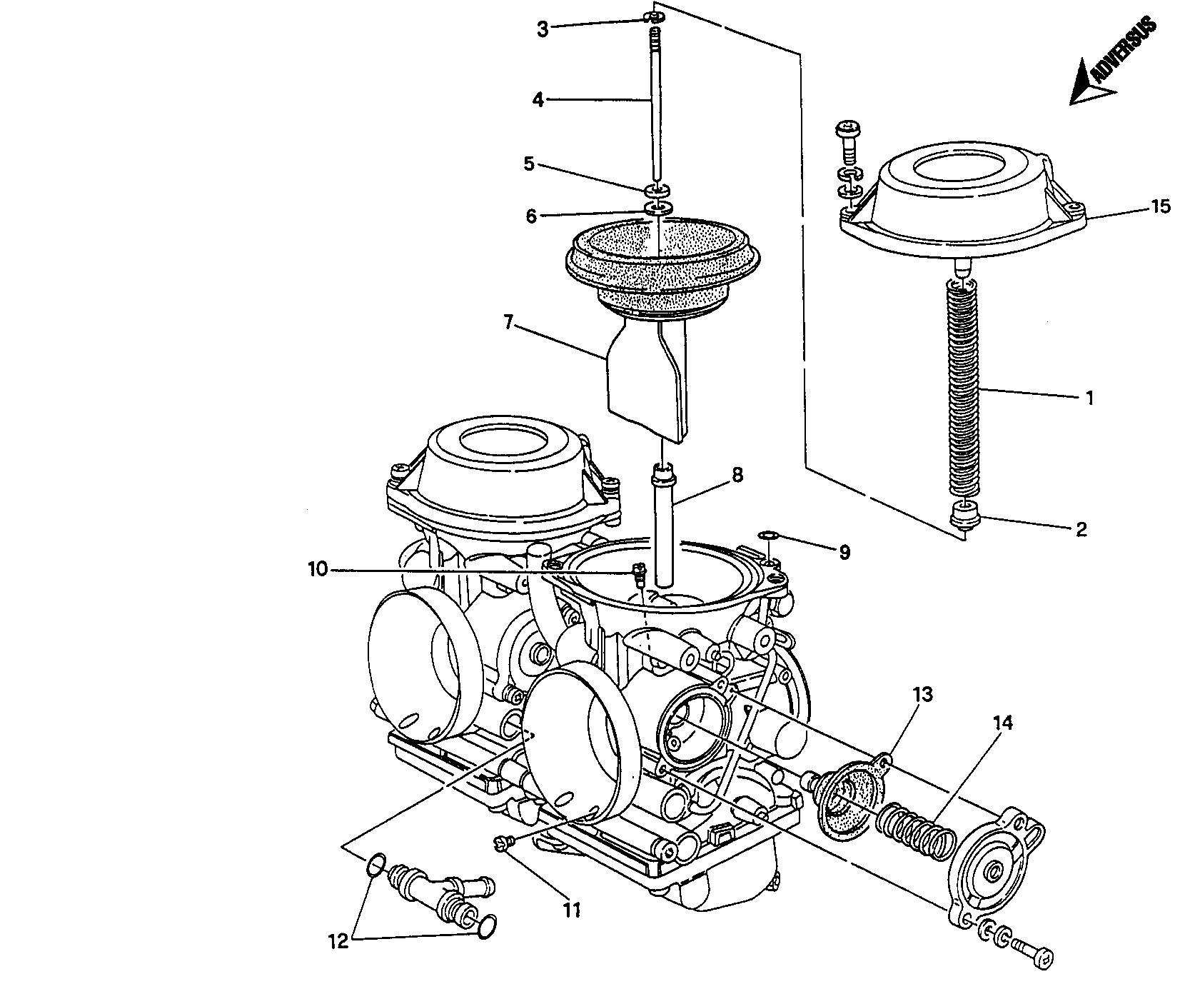 16A PIECES DE RECHANGE CARBURATEUR POUR MONSTER 400 1995