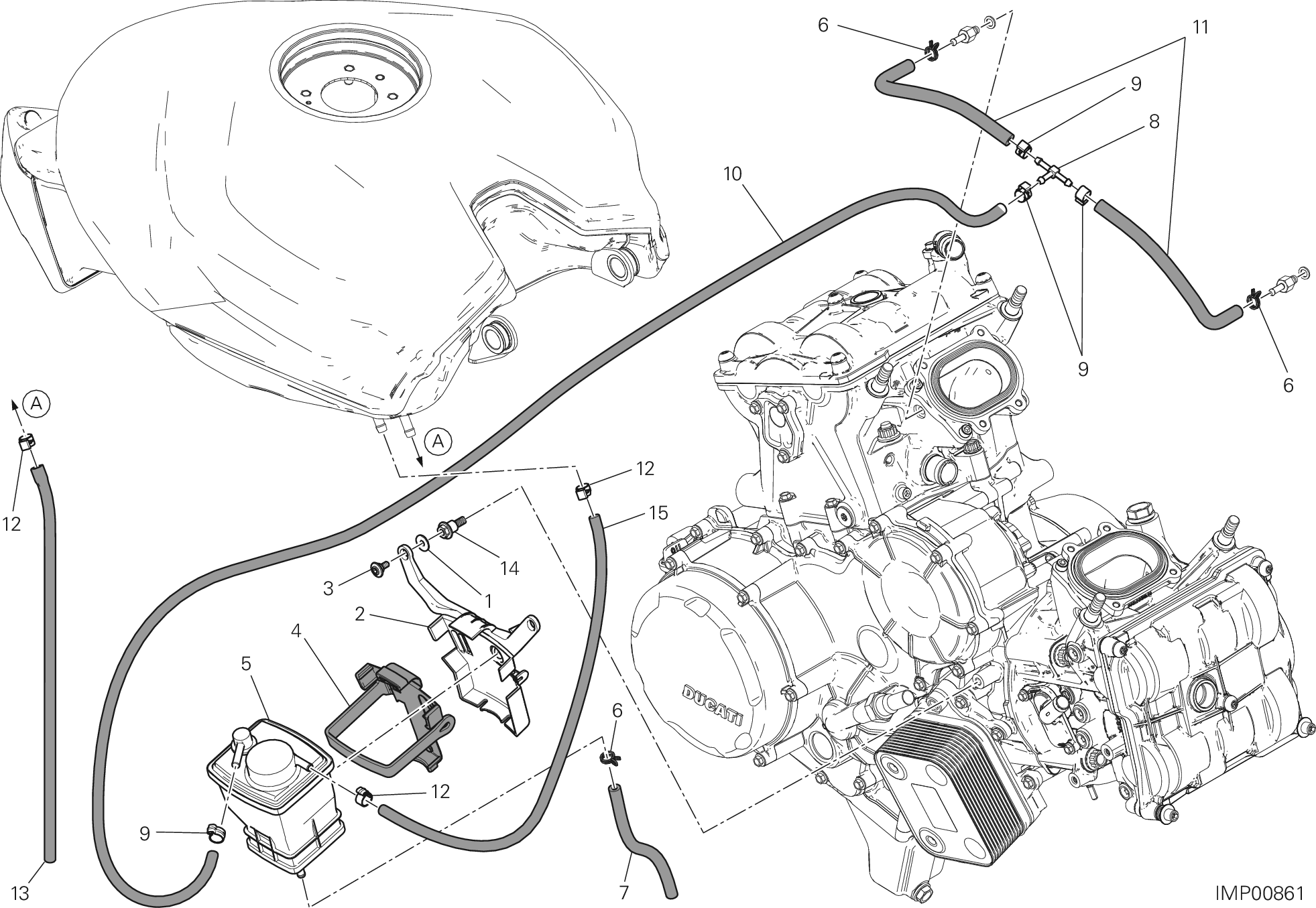 035 FILTRE CANISTER POUR SUPERBIKE 1199 PANIGALE R 2013