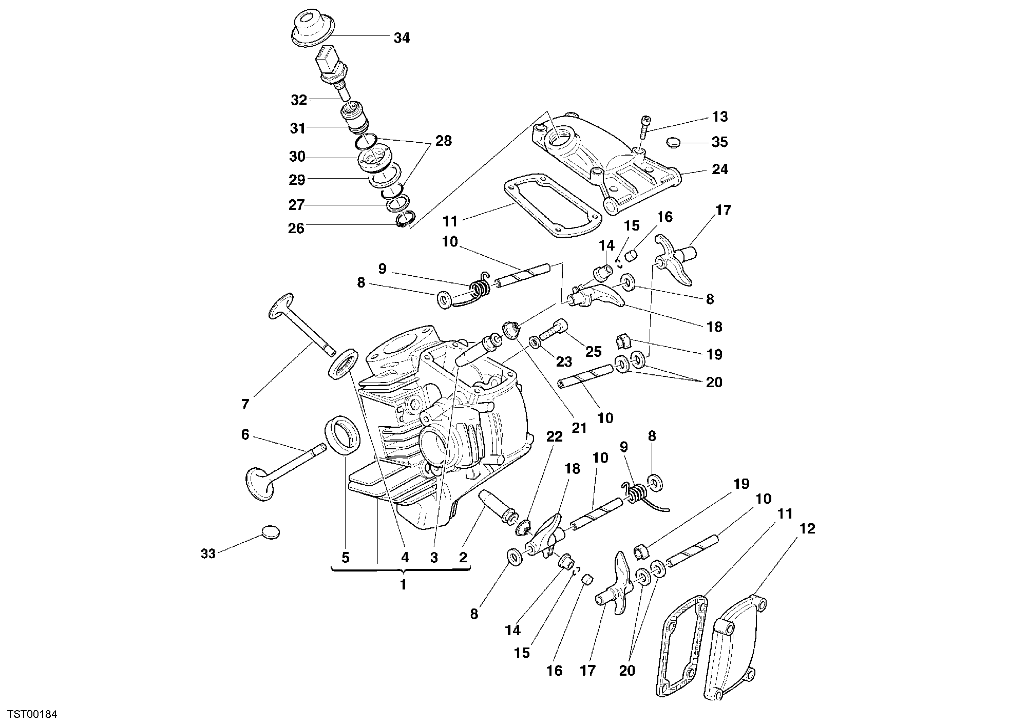015 CULASSE HORIZONTALE POUR MONSTER S2R 800 2005