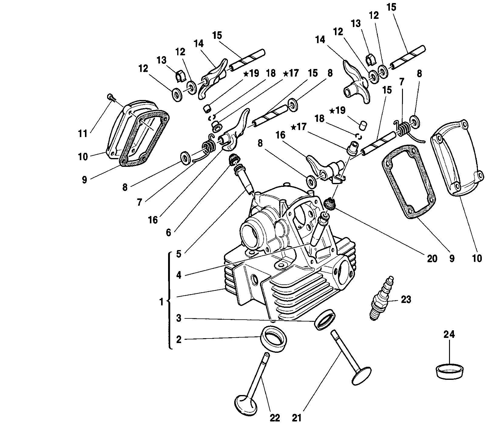 014 CULASSE VERTICALE POUR SPORT TOURING ST2 1997