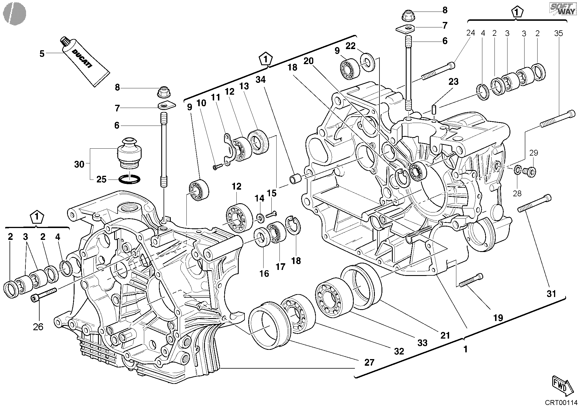 006 CARTER MOTEUR POUR MONSTER S4 FOGARTY 2002