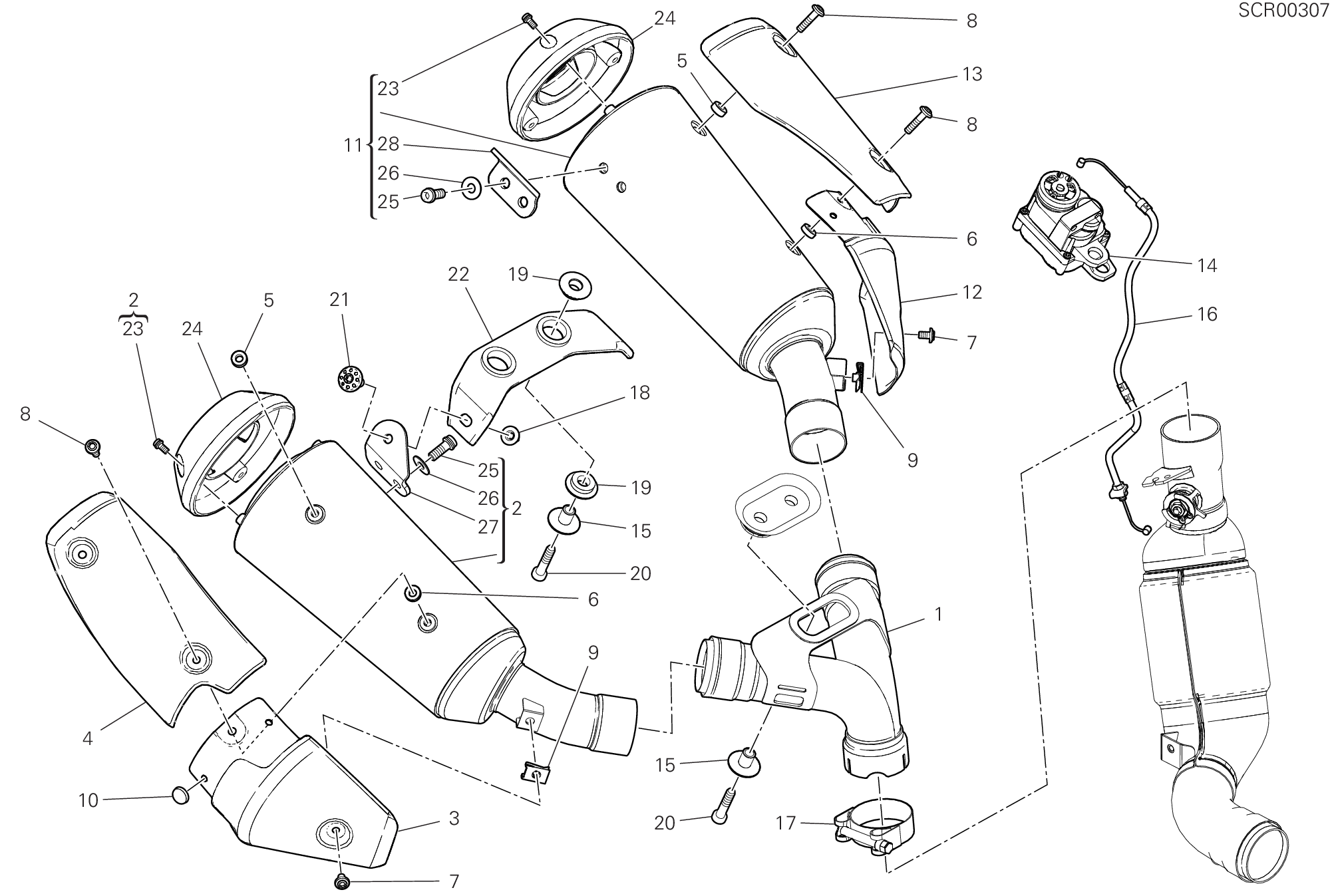 31B SILENCIEUX DECHAPPEMENT POUR SCRAMBLER 1100 2019