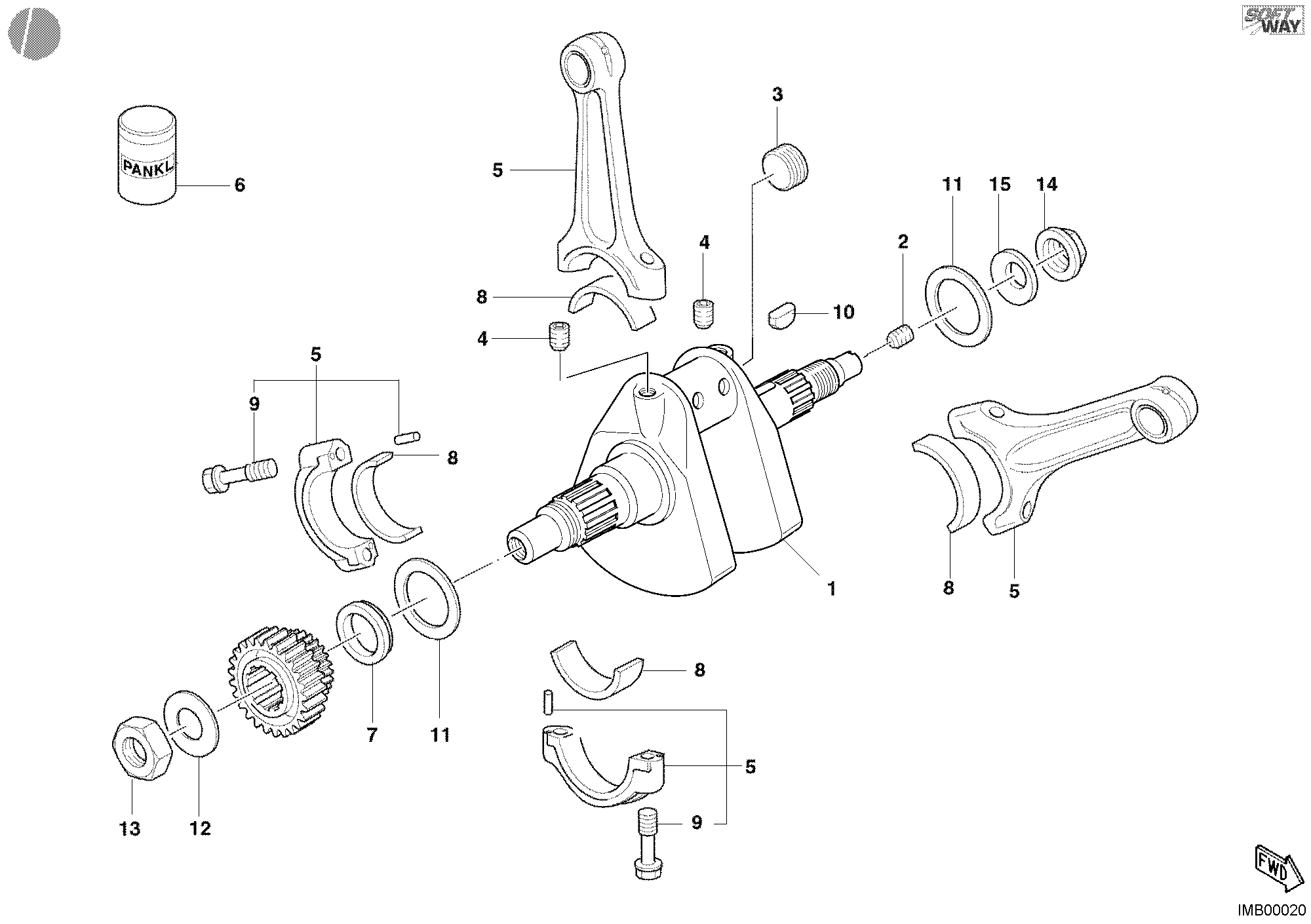 006 VILEBREQUIN POUR SUPERBIKE 998 R 2002