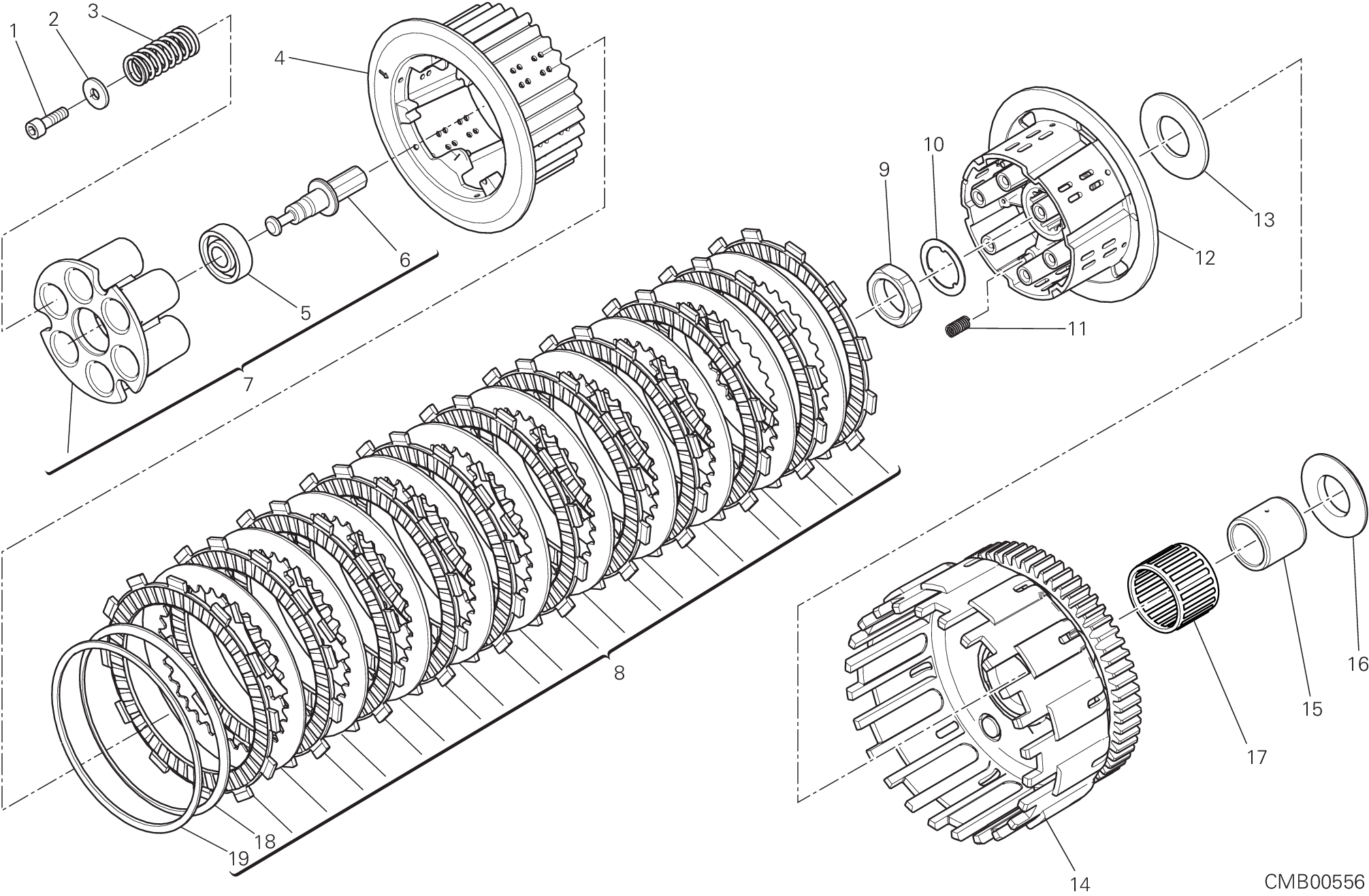 04A EMBRAYAGE APTC POUR MONSTER 797 2019