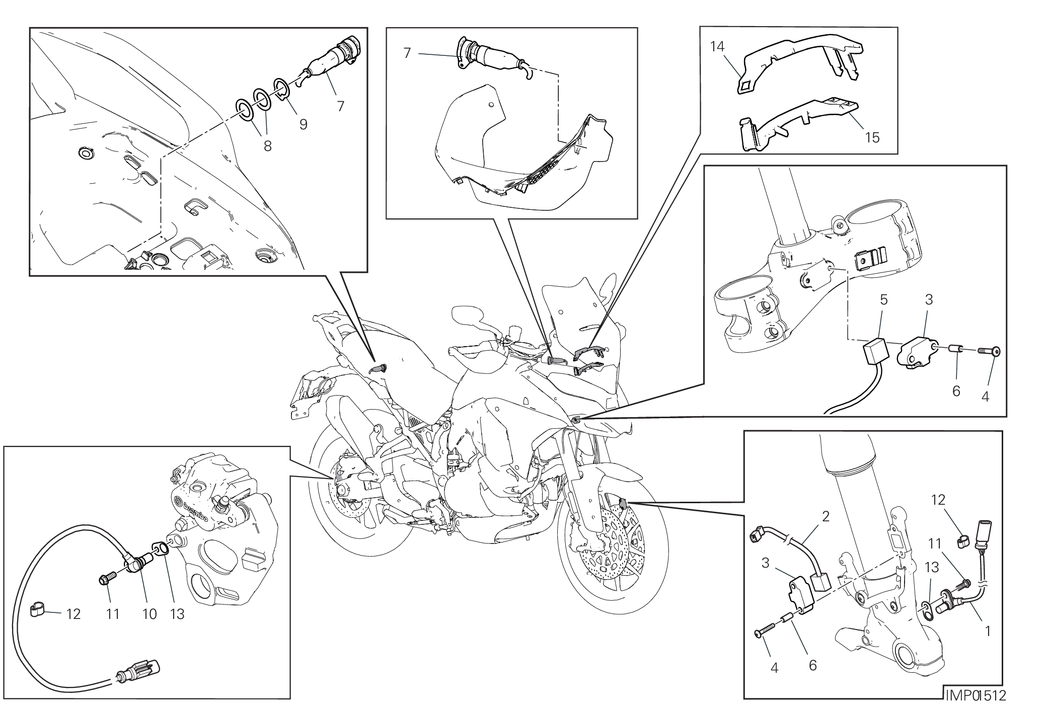 13F DISOISITIF ELECTRIQUES POUR MULTISTRADA V4S 2023