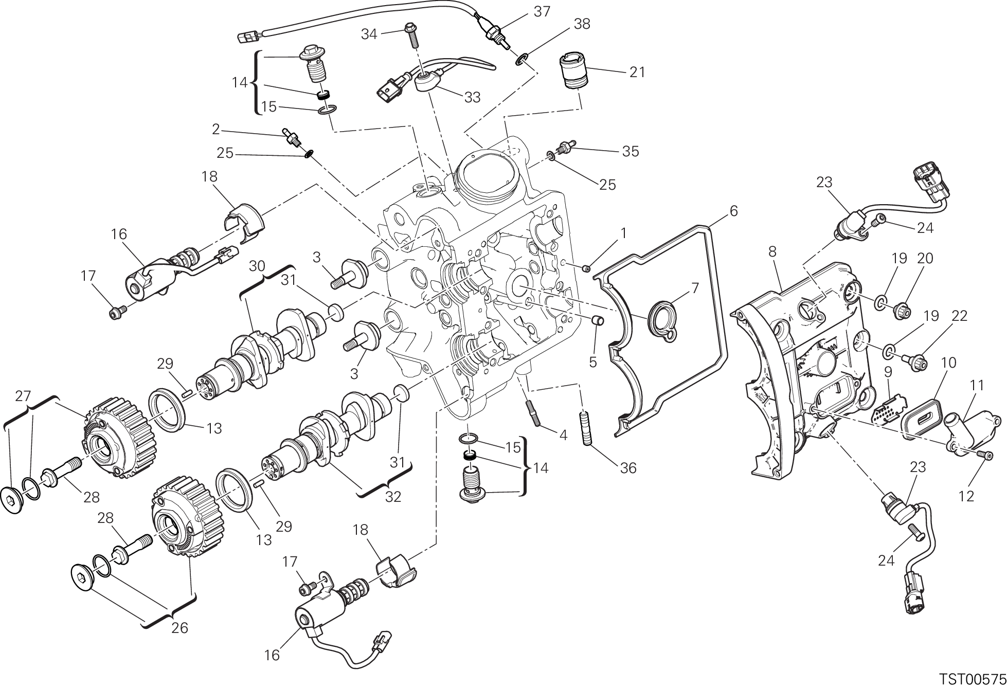 13A CULASSE HORIZONTALE DISTRIBUTION POUR XDIAVEL 2020